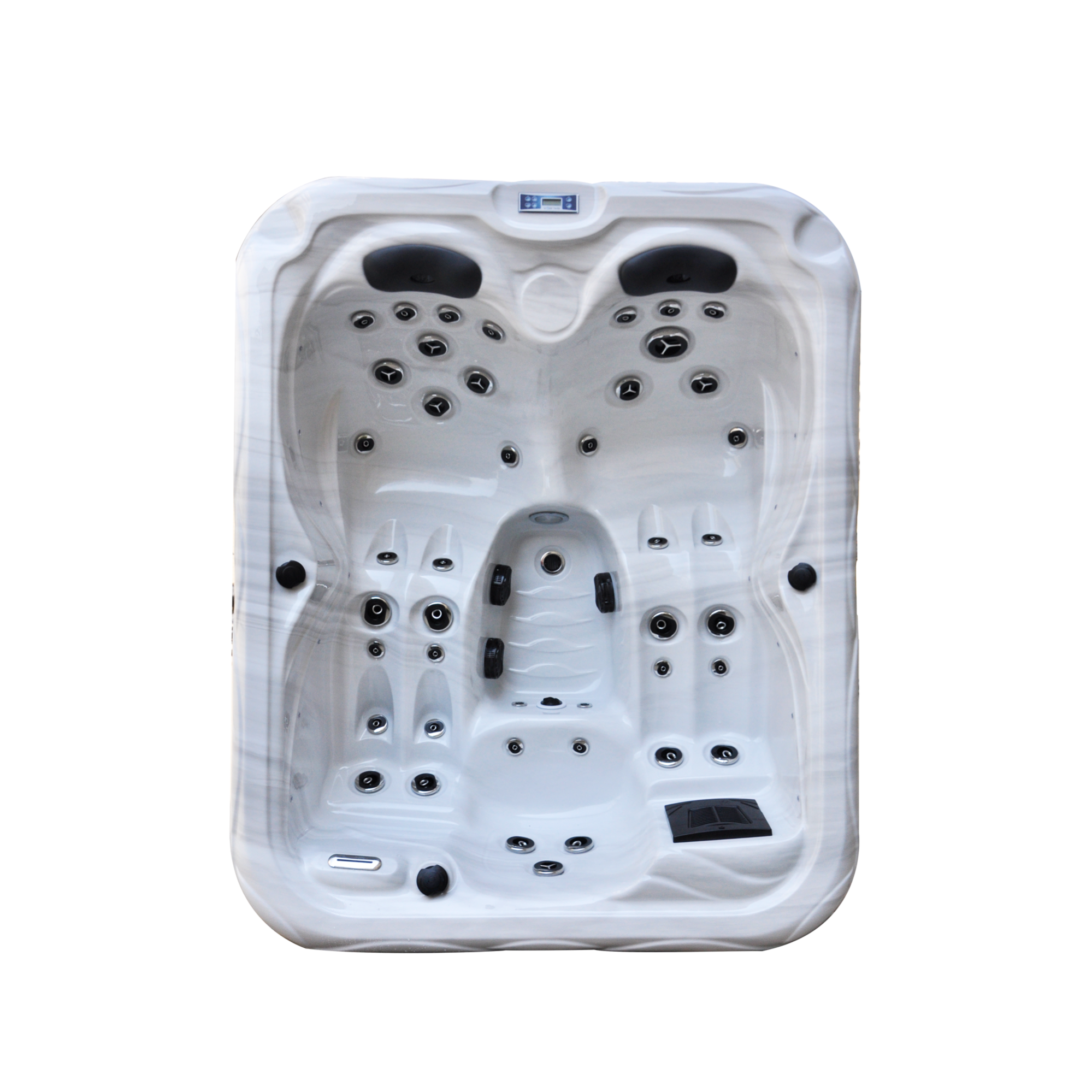 Spa rígido 3 plazas K2 gris de 210 x 170 x 87 cm y 600 litros Leroy