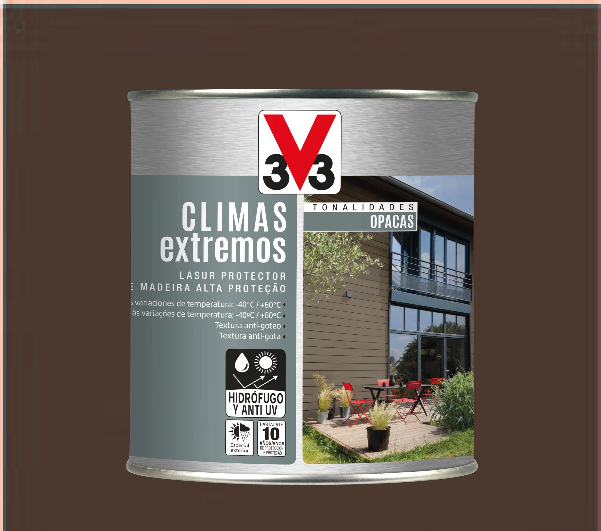 Protector exterior opaco climas extremos v33 satinado 750ml macadamia