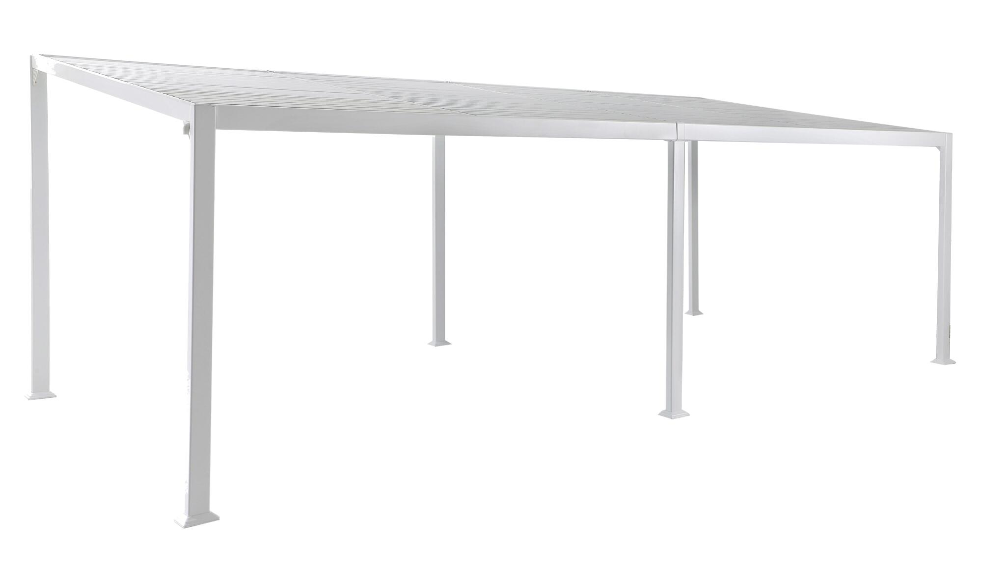 Pérgola de aluminio blanco. parte 3 de 7 de un conjunto de la marca Sin marca