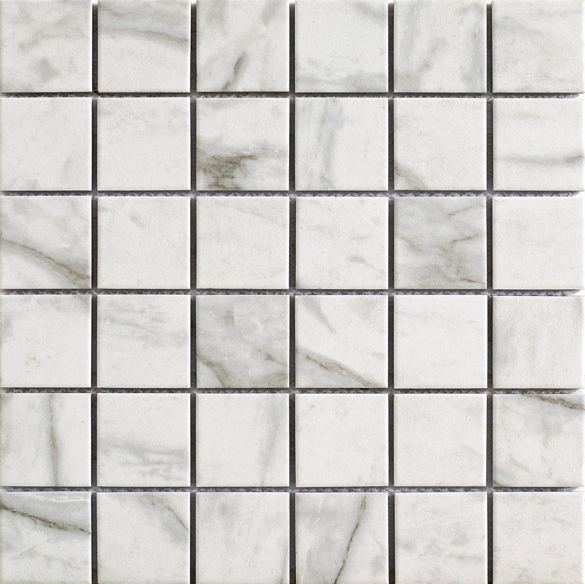 Mosaico De Botón Blanco Redondo De Cerámica Brillante Redondo Para