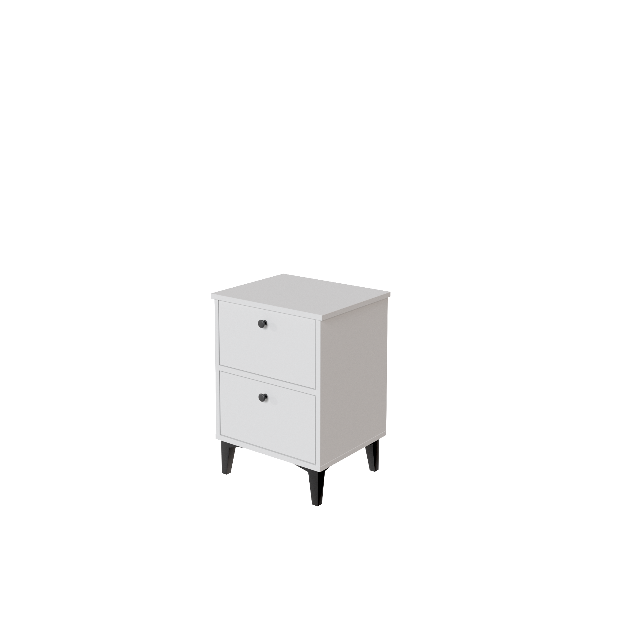 Mesilla home limia blanca con 2 cajones de 42x56.8x35 cm