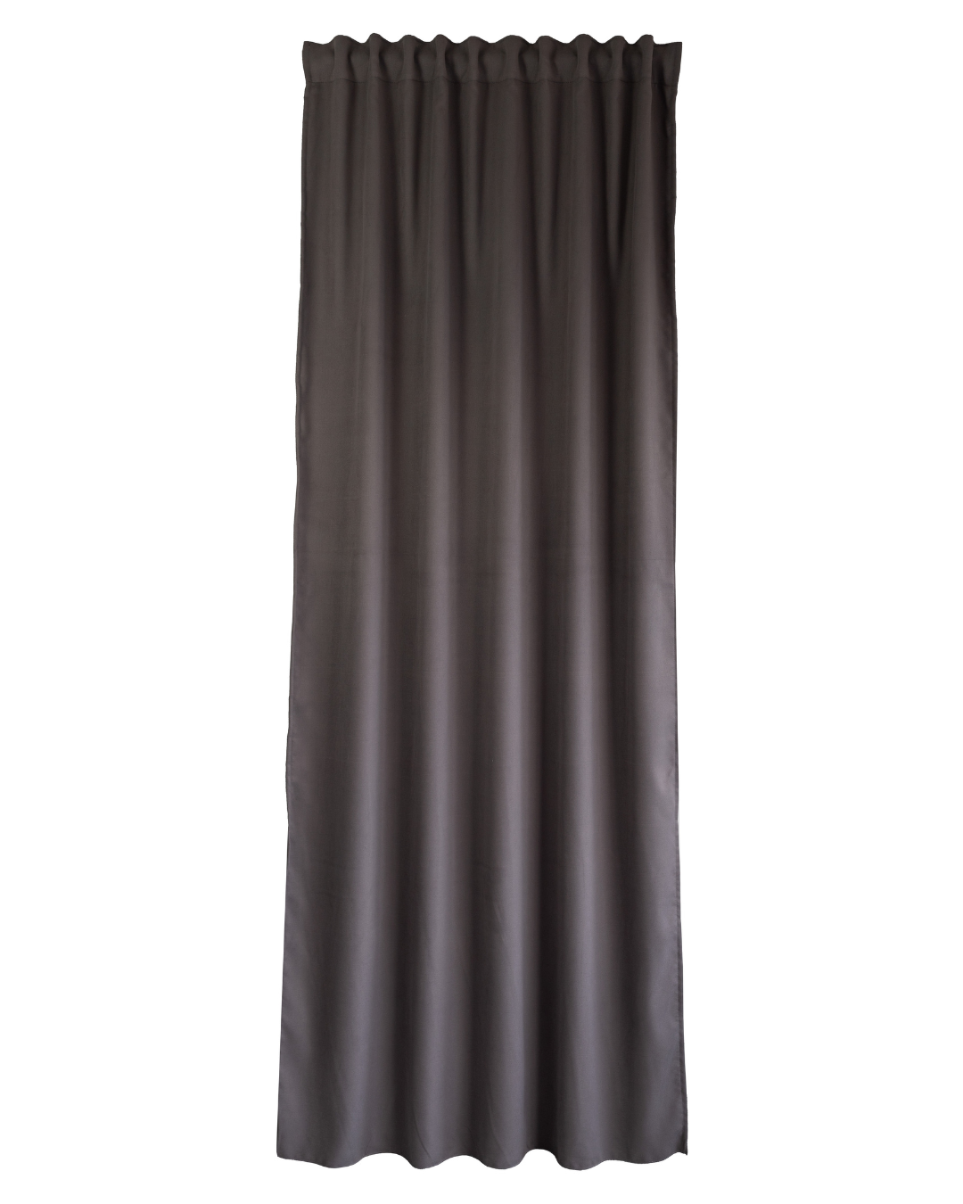 Cortina opaca acústica belice con motivo liso marrón de 270x140 cm