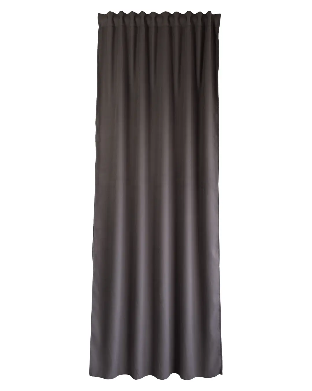 Cortina opaca acústica belice con motivo liso marrón de 270x300 cm