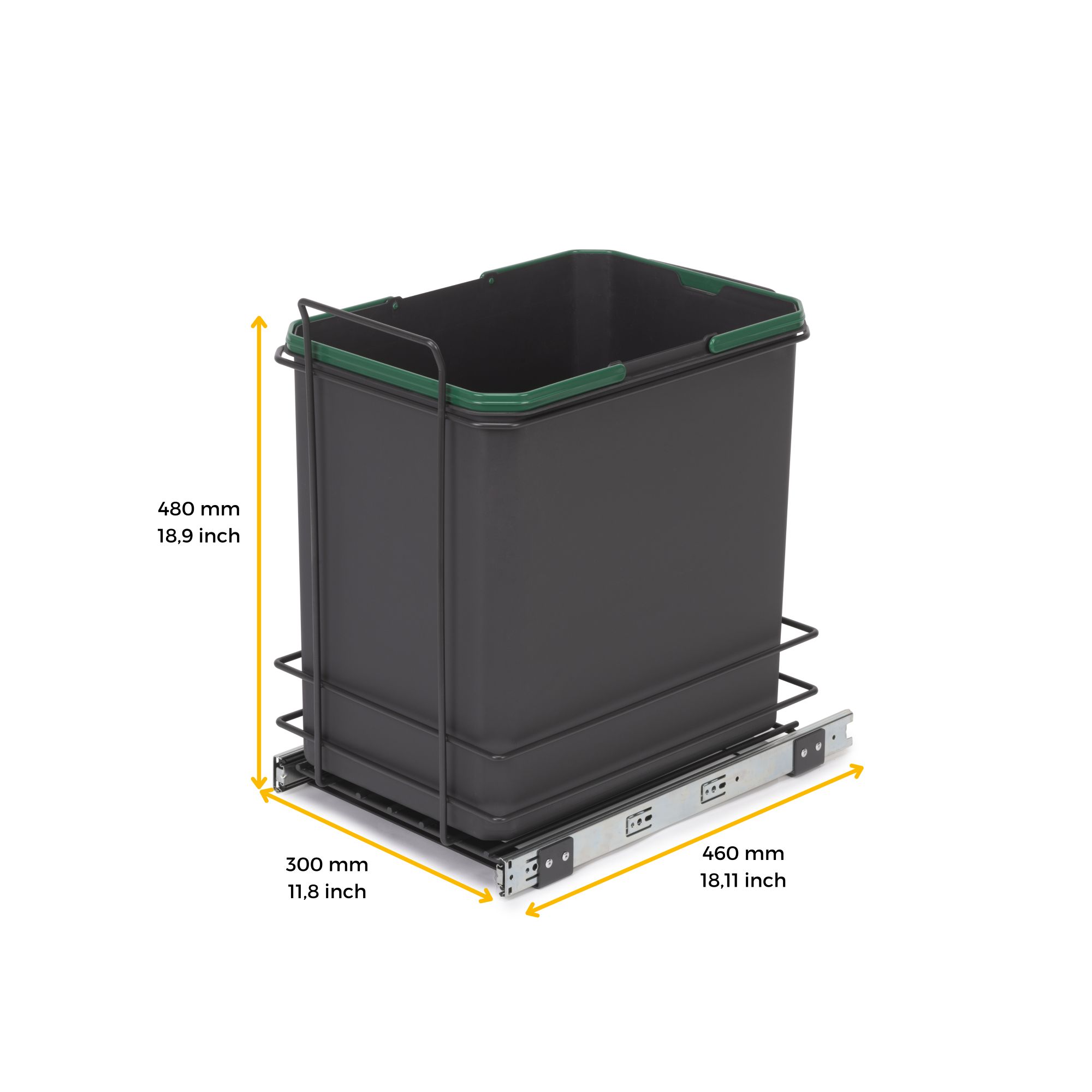 Cubo plástico con discount tapa leroy merlin
