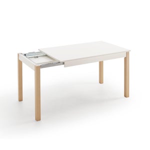 Mesa de cocina estructura blanca extensible 110x70 cm - Disfrutatuhogar