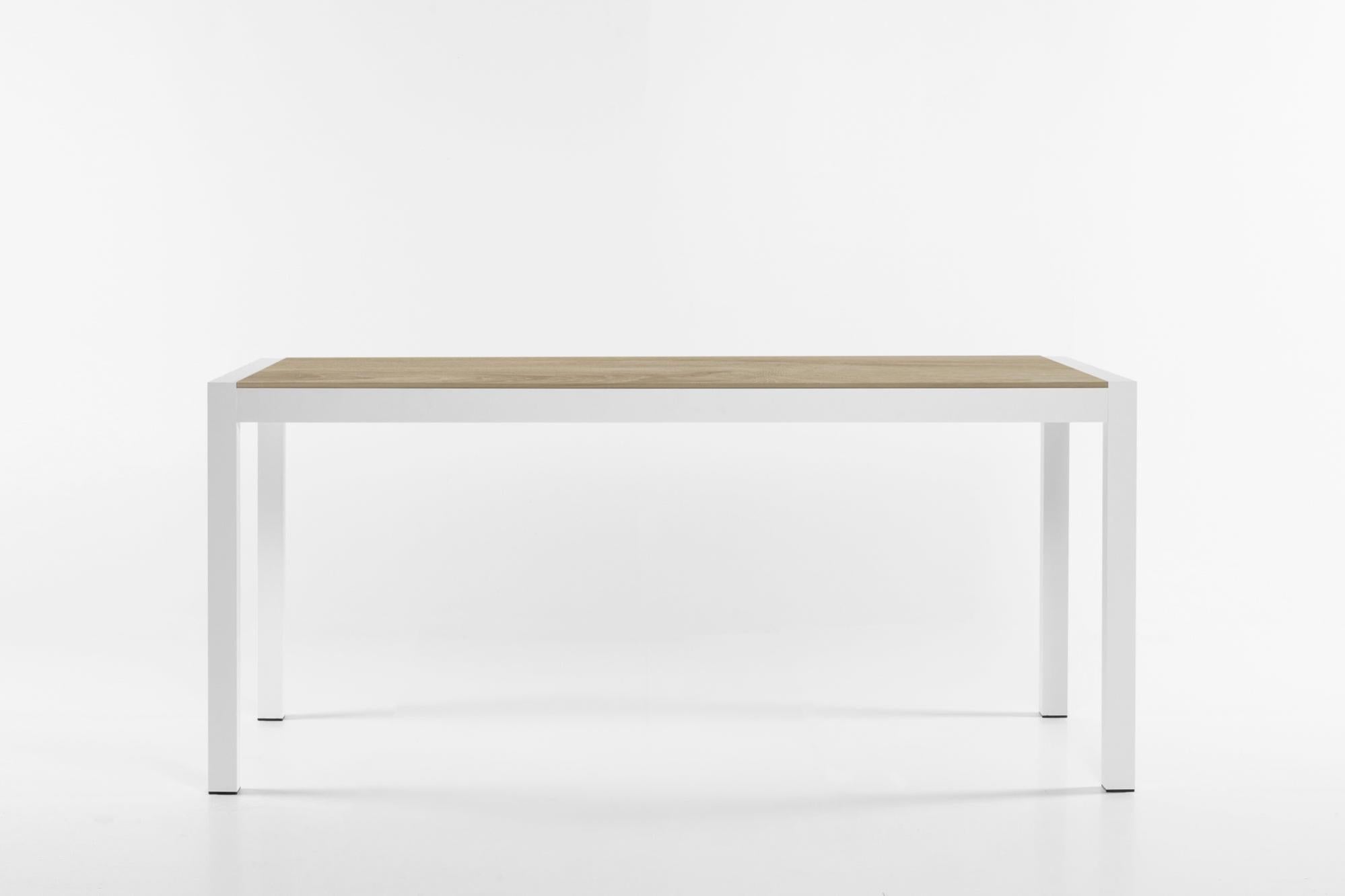 Mesa de jardín luca de aluminio y cerámica blanca de 162x74x75 cm de la marca Sin marca Mesa de jardín luca de aluminio y cerámica blanca de 162x74x75 cm de la marca Sin marca