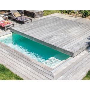 Cubierta-Manta-Cobertor-Lona Térmica-Solar 500micras Geobubble SOL + GUARD  para piscina de 7 x 3 metros con refuerzo en todo el