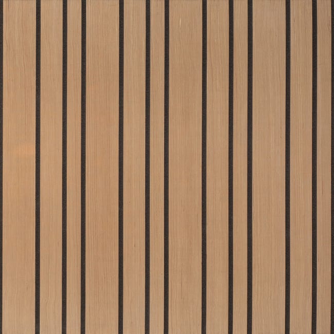 Revestimiento de pared palillería color roble/negro 119x59,6 cm