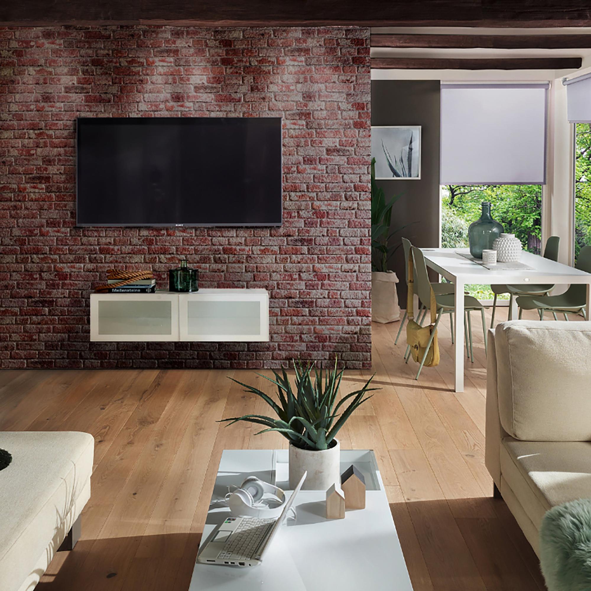 Azulejo efecto piedra rojo mate 120x60 cm Loft Red | Leroy Merlin