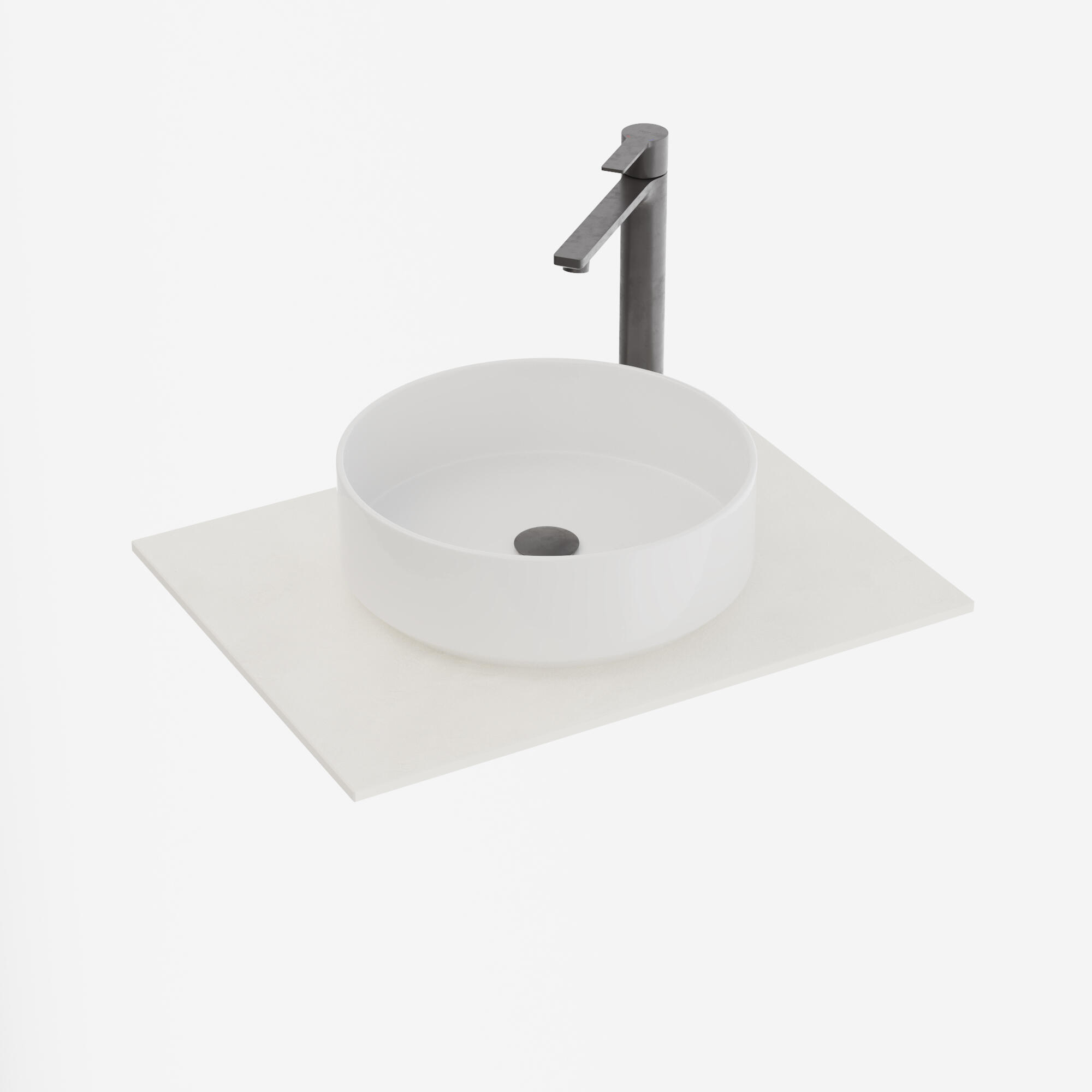 Encimera lavabo dekton blanco roto 61x46x1.2 cm