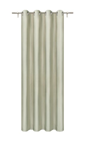 Cortina cinta y trabilla Opaca Acústica Belice liso beige de 300x270cm