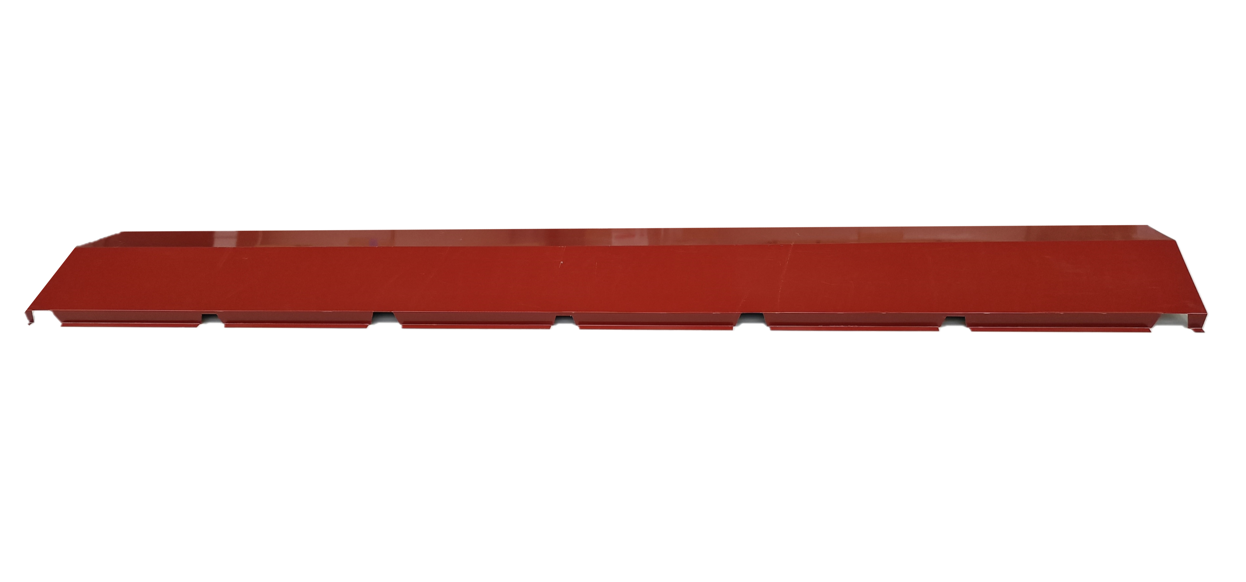 Cumbrera de acero rojo de 320x50 cm