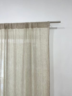 Juego de barras de cortina de madera de 4886, roble, natural -  España
