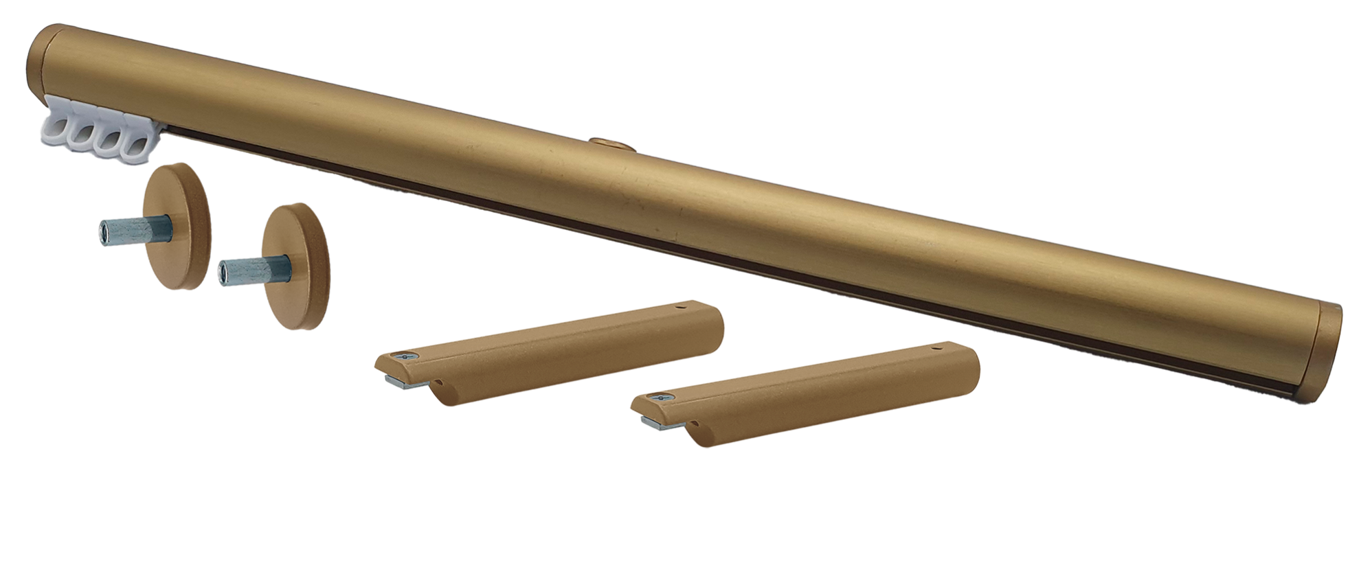 Riel redondo frente mnl 150cm oro mate de la marca PICOLA