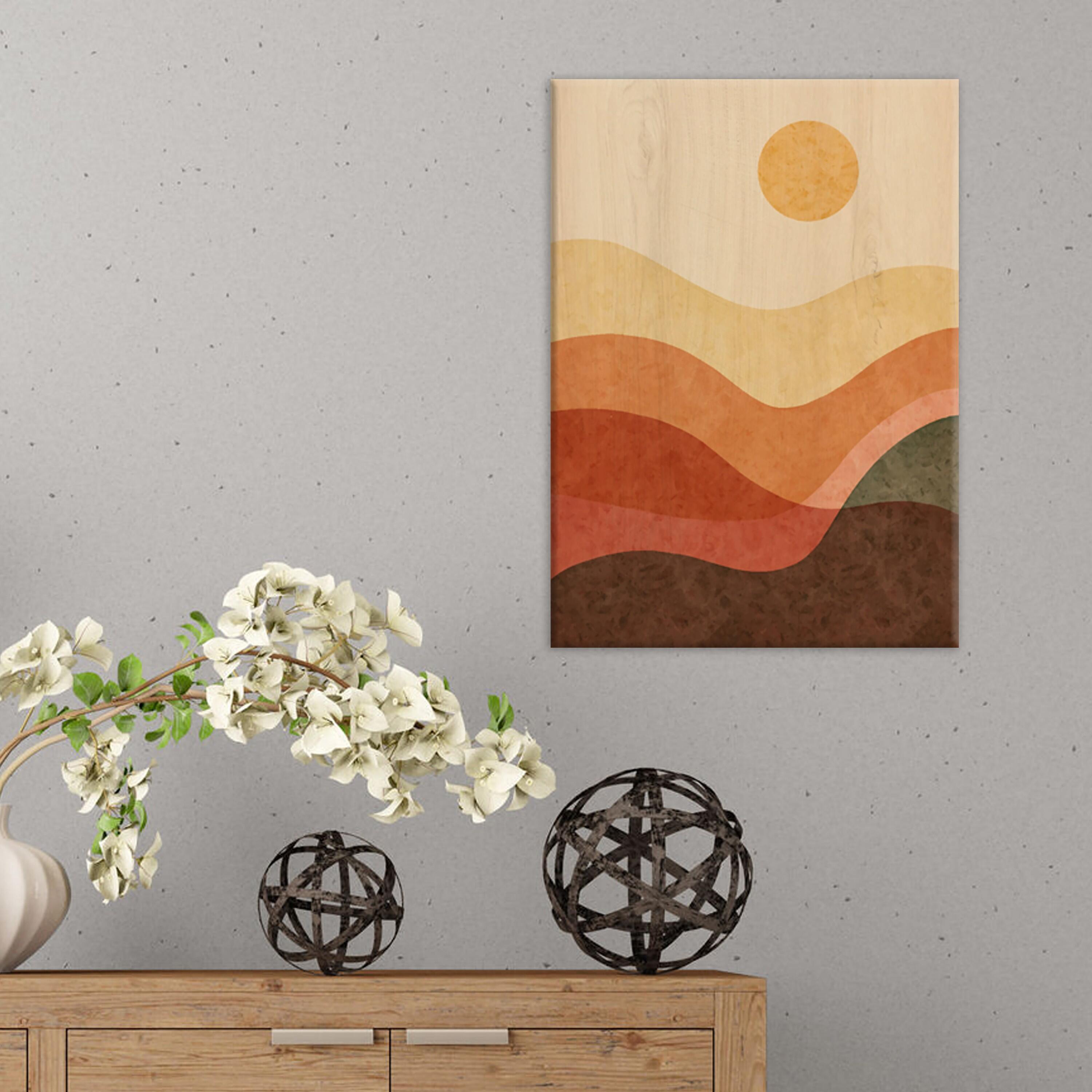 Cuadro sin marco Wood art ml-desert sun 42 x 30 cm