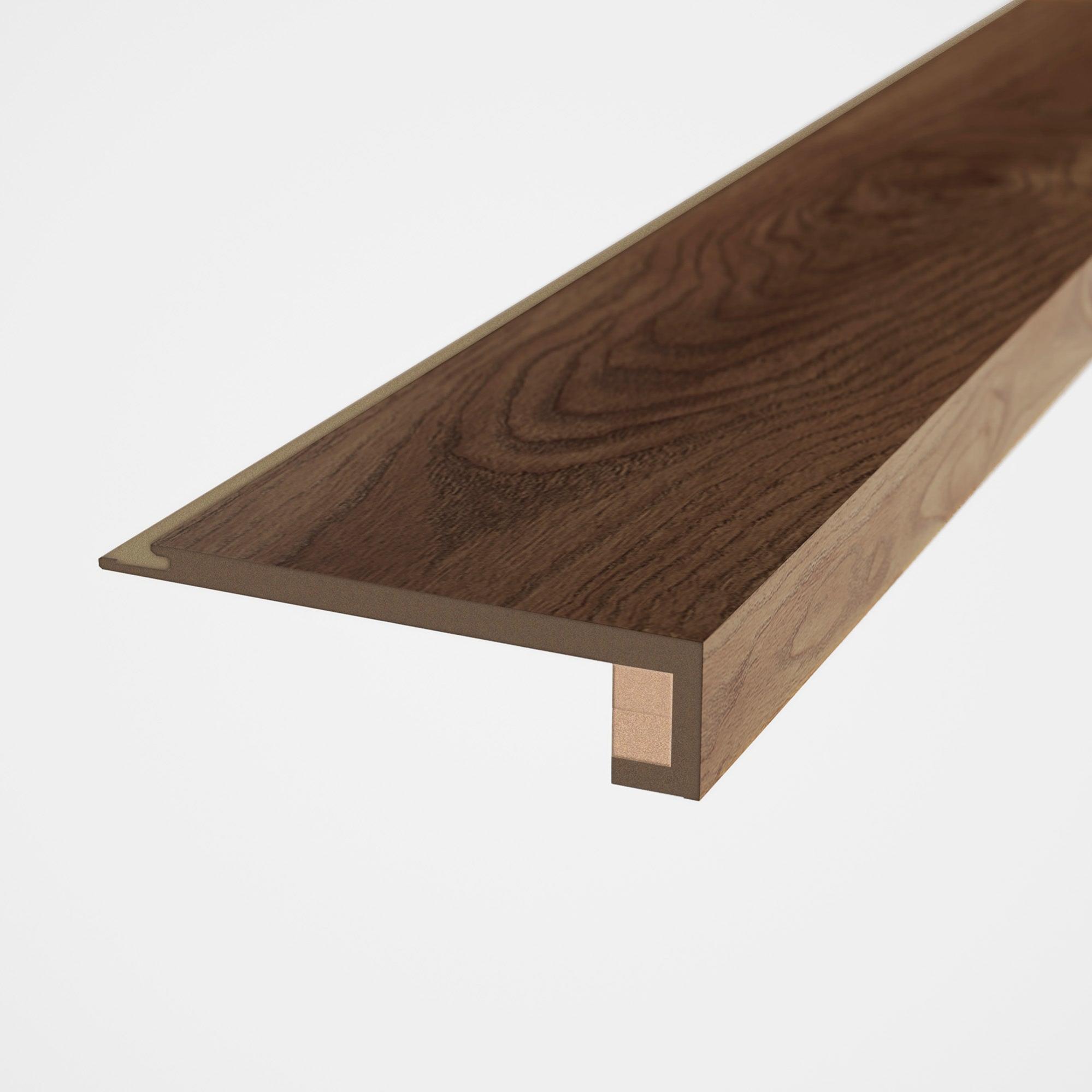 Pack de 2 mamperlanes hdf efecto madera nogal natural minerva 118.3x11x3,9cm