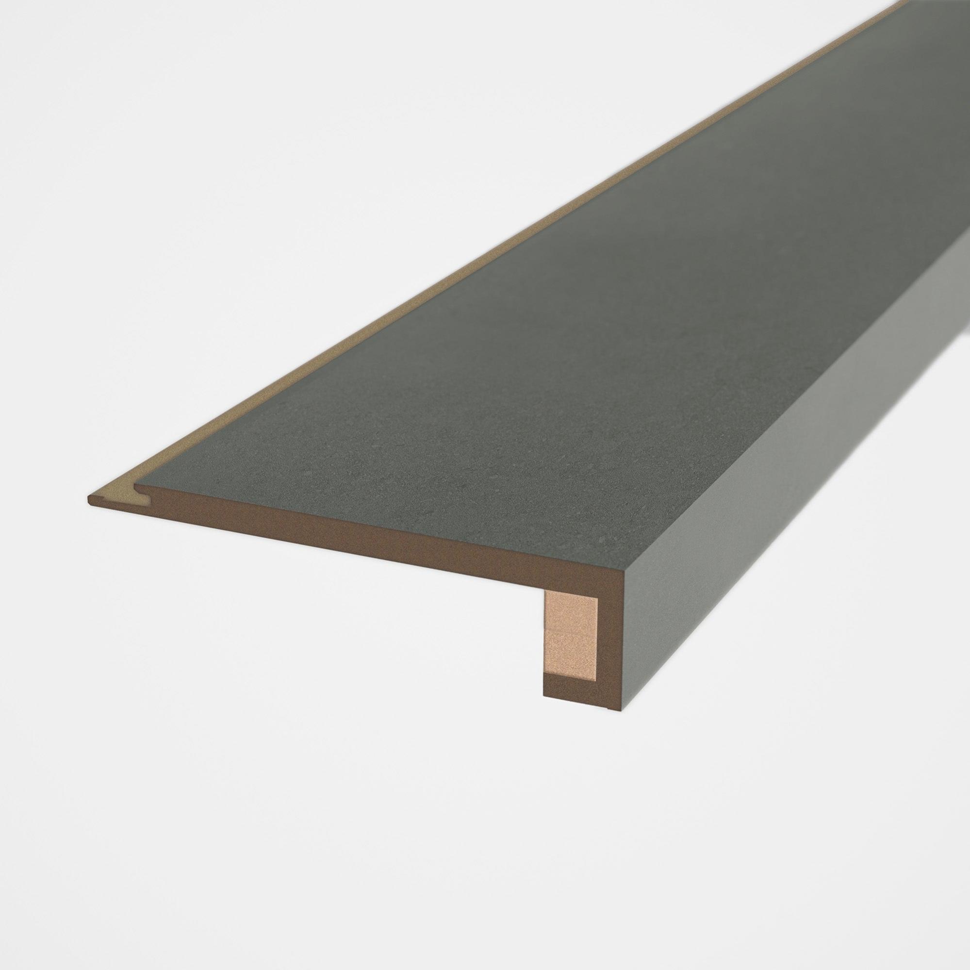 Pack de 2 mamperlanes hdf efecto madera gris ruacana 91,4x11x3,5cm