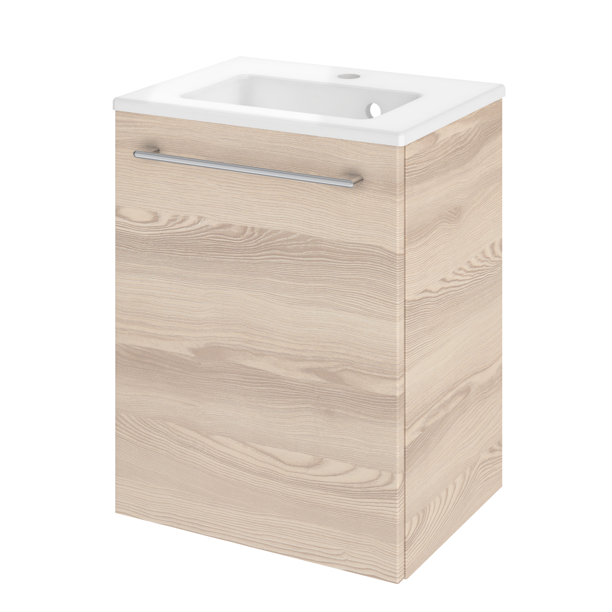 Mueble de baño con lavabo remix roble claro 45x33 cm