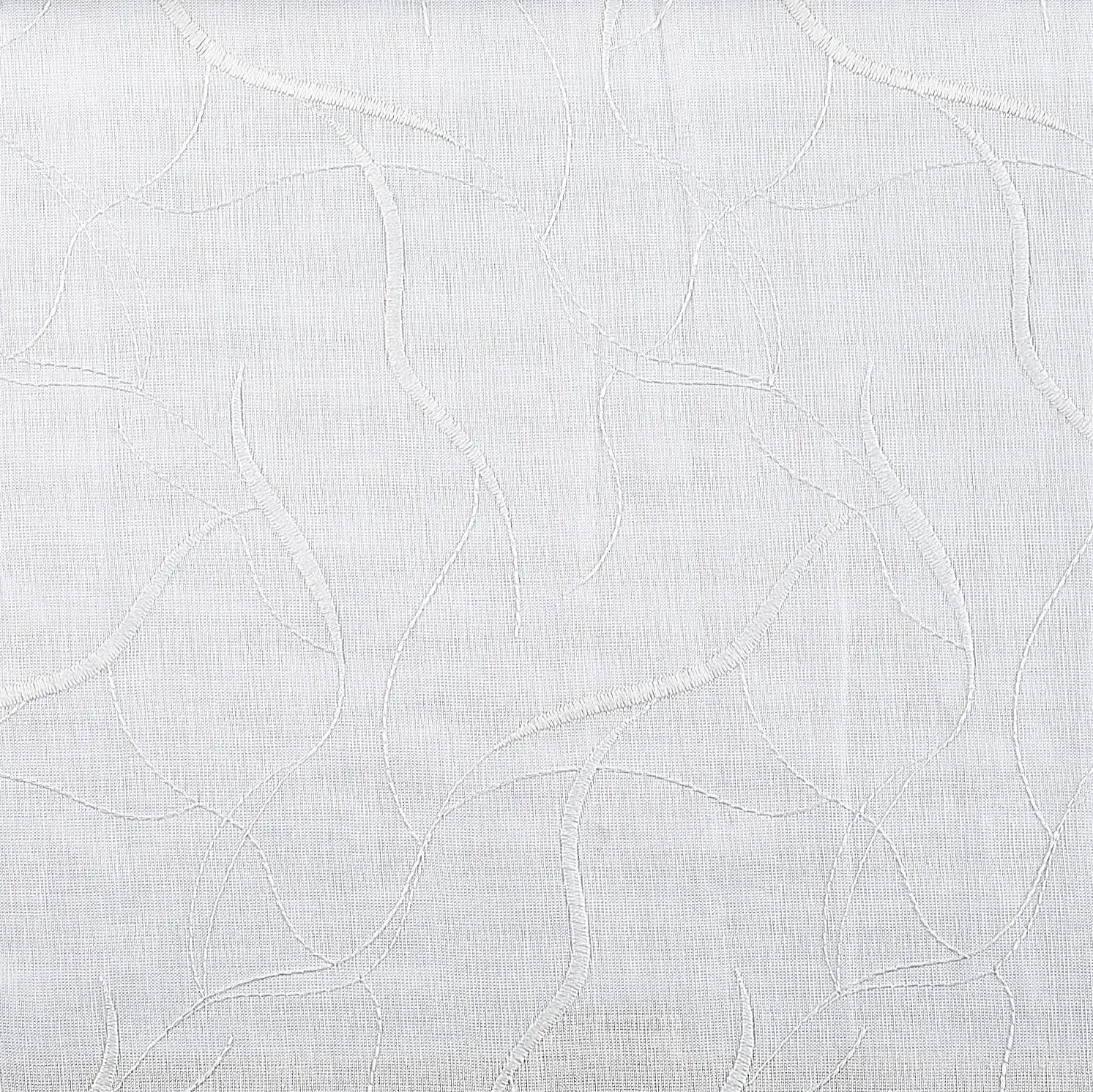 Visillo al corte bordado jomezana blanco roto, bordado blanco roto ancho 300 cm