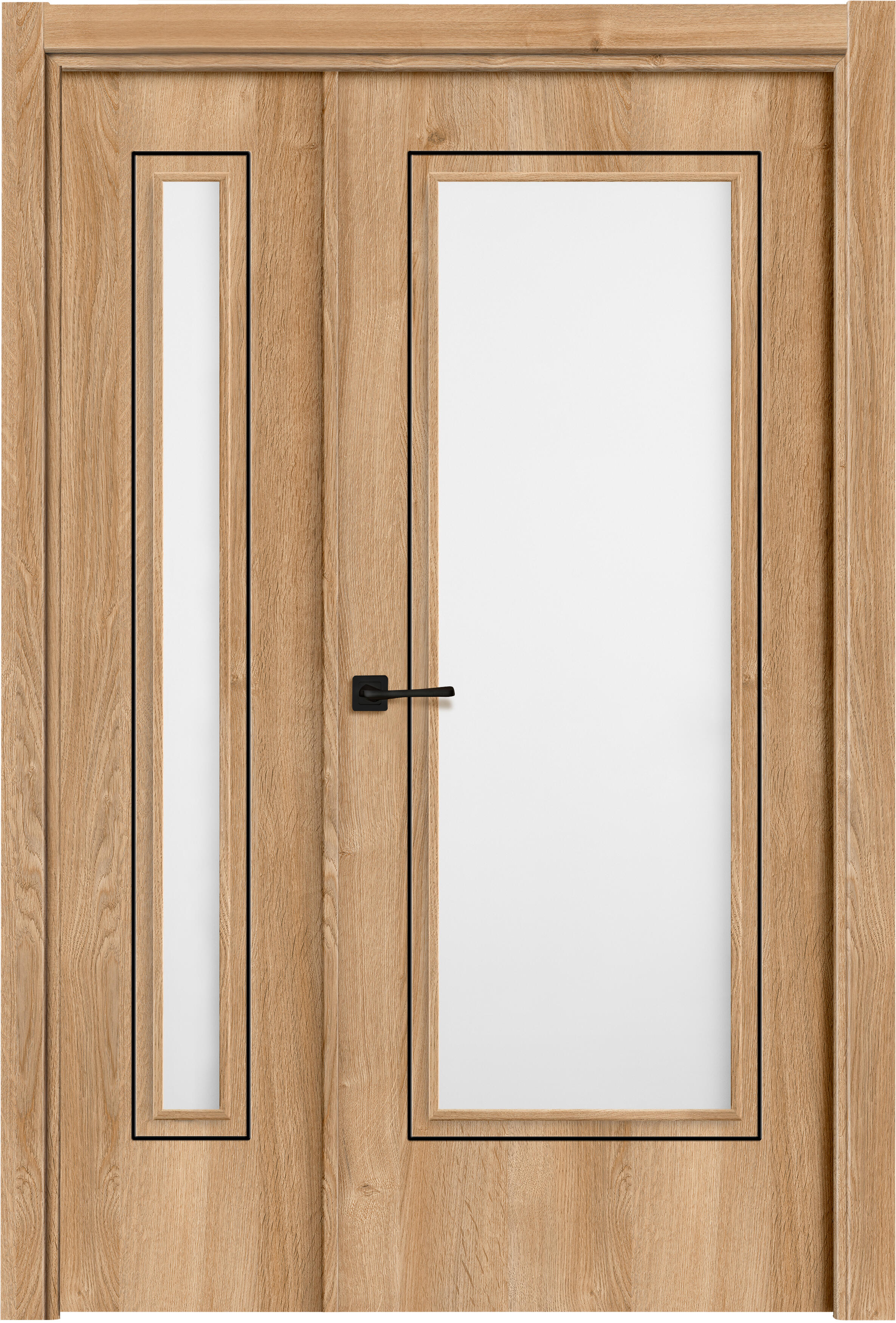 Puerta tacoma roble line plus nogal apertura derecha 70x20 con cristal 82.5cm de la marca ARTENS