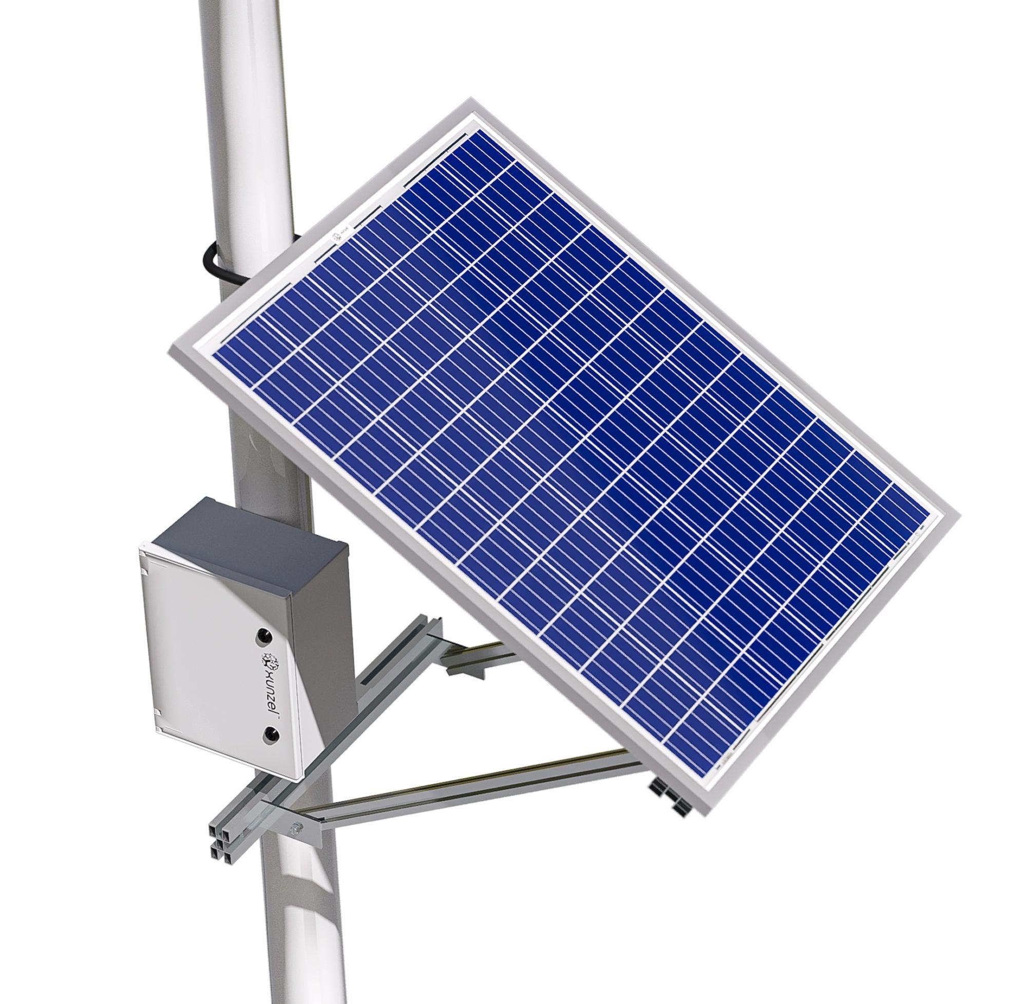 Soporte para poste solpolexlv2n30 para 1 panel solarpower-425w