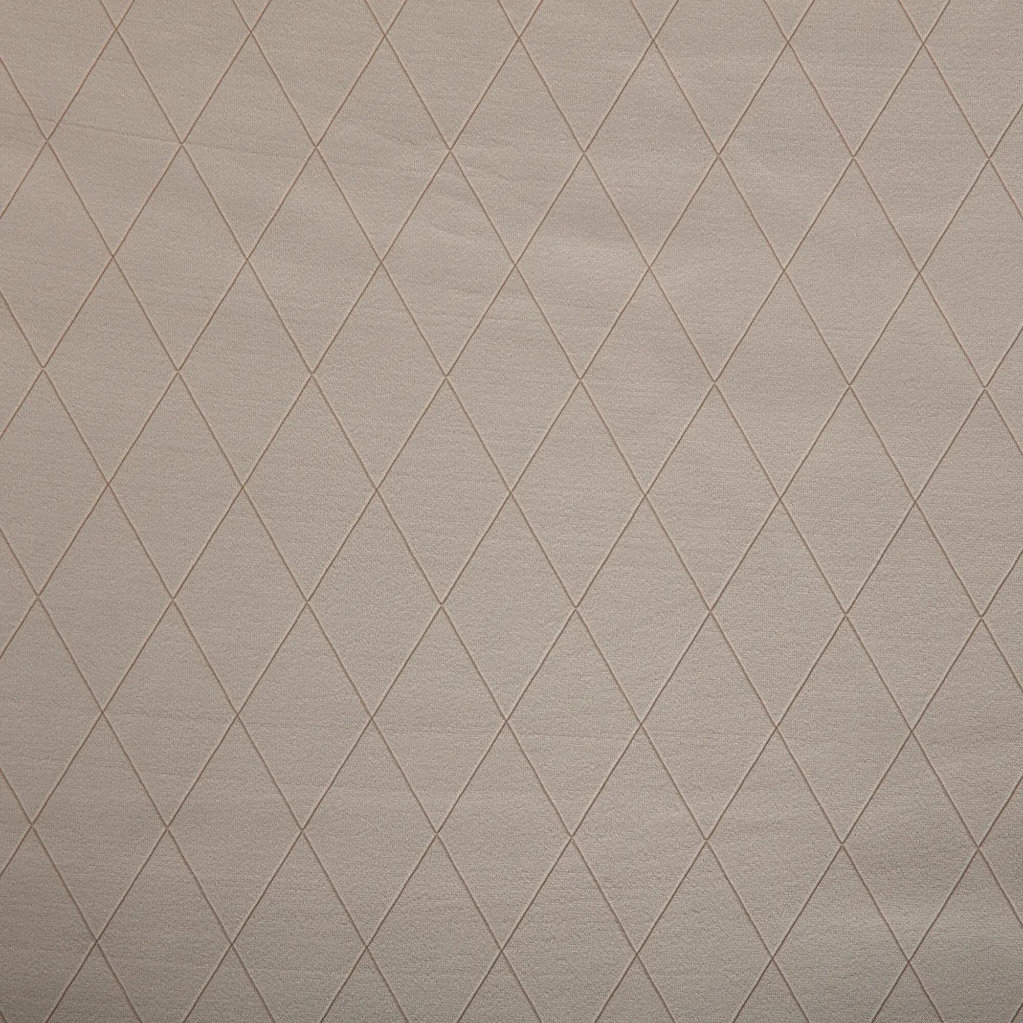 Tela al corte tapicería terciopelo rombo arena ancho 140 cm