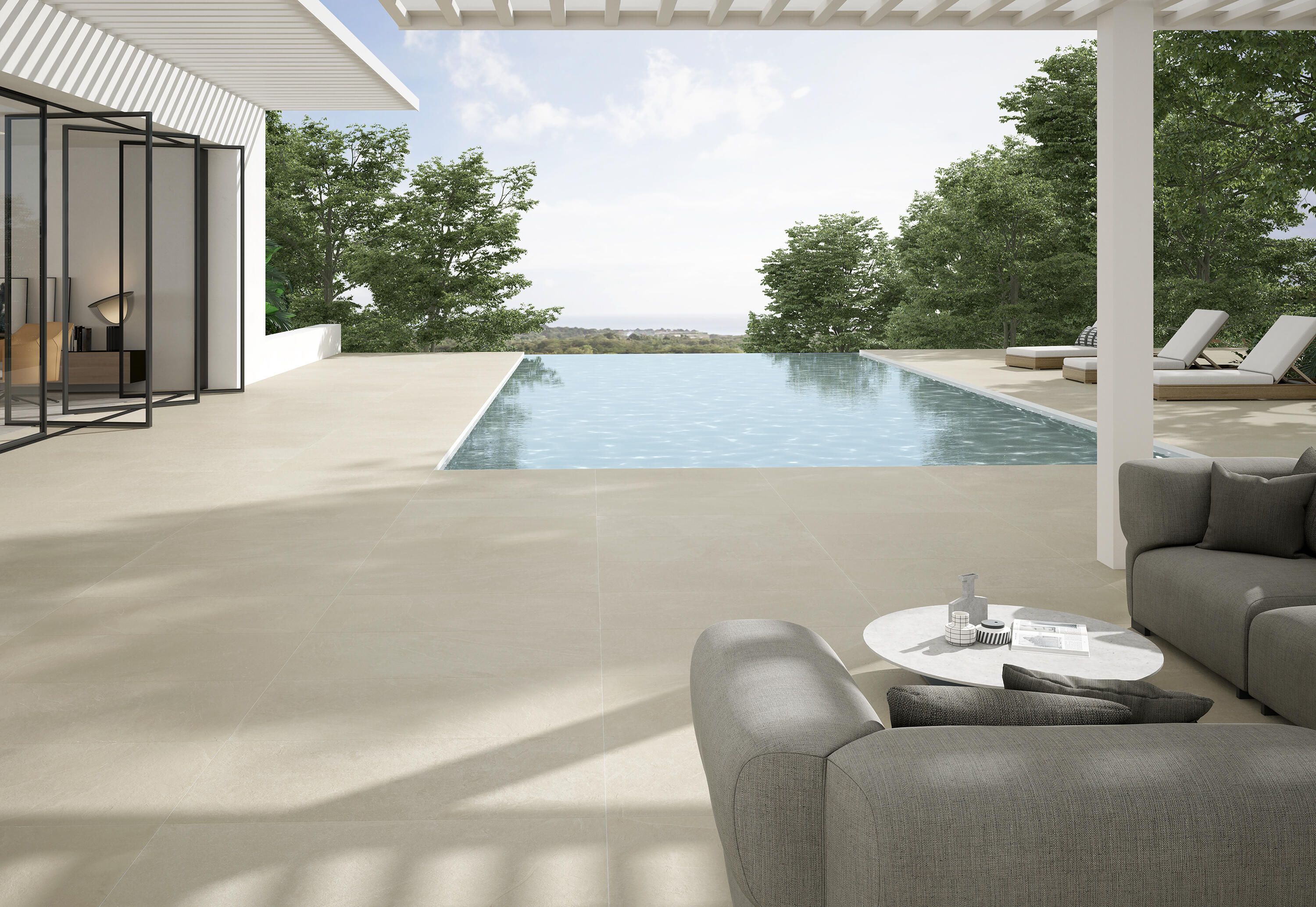 Suelo porcelánico slate efecto piedra beige 30x60 cm c3