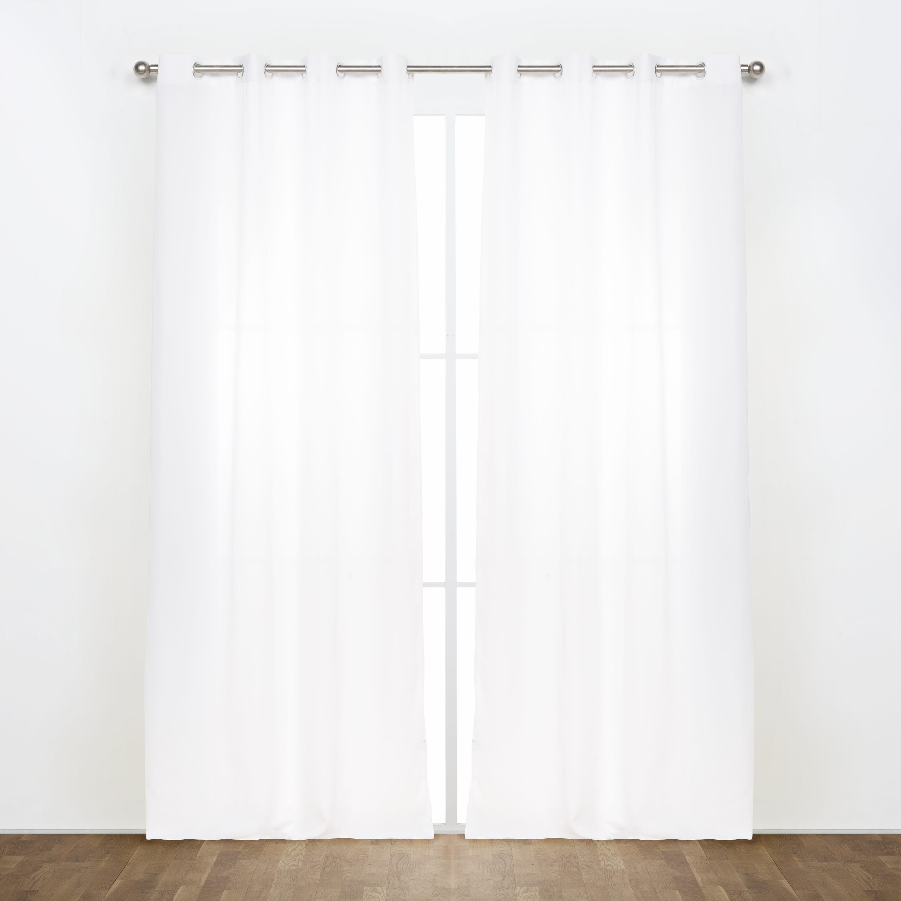 Visillo transparente, Chic blanco L.145 x Al.240 cm LINDER