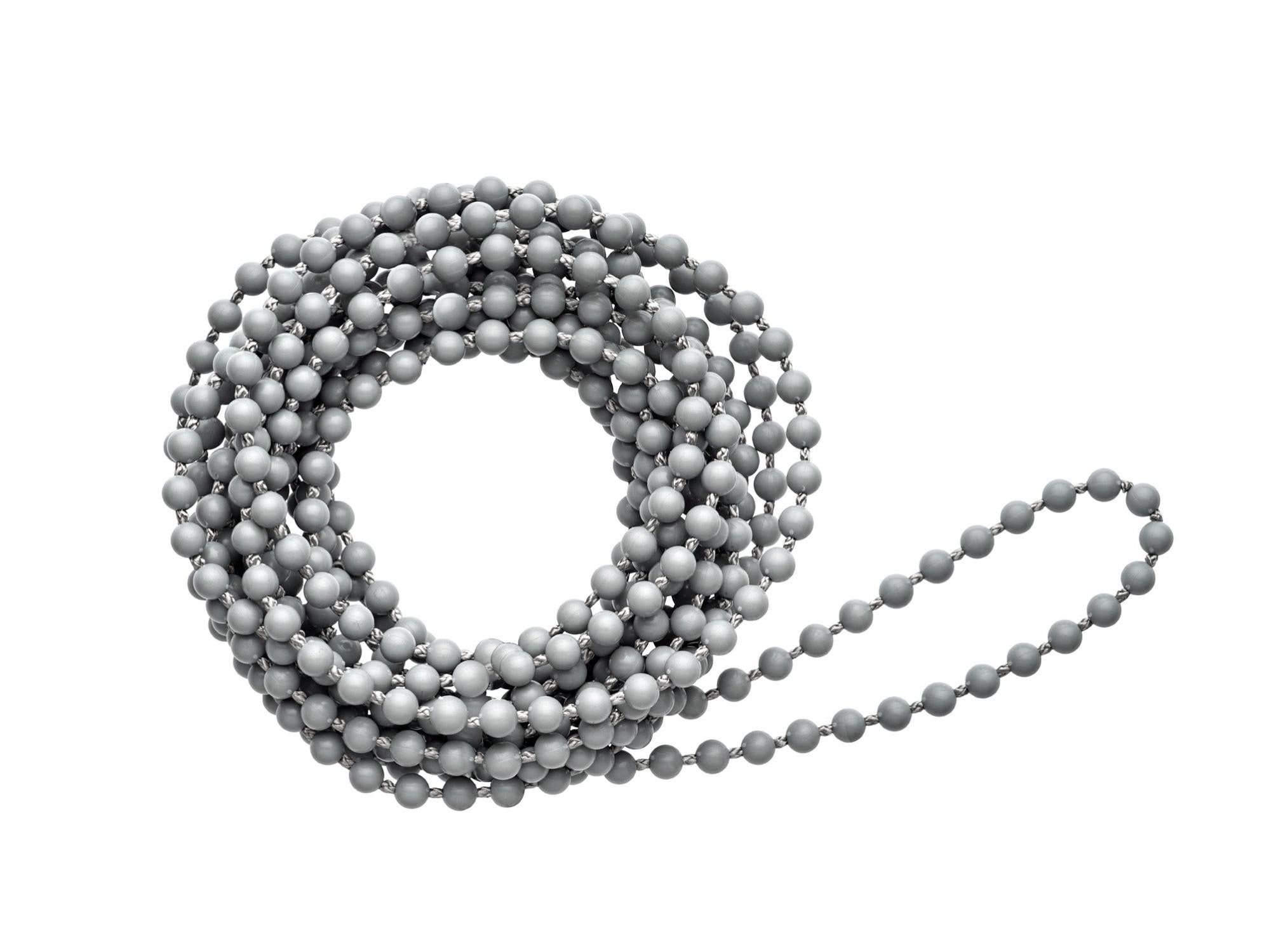 Anillo cadena 1,5 m gris plata compatible estores enrollables