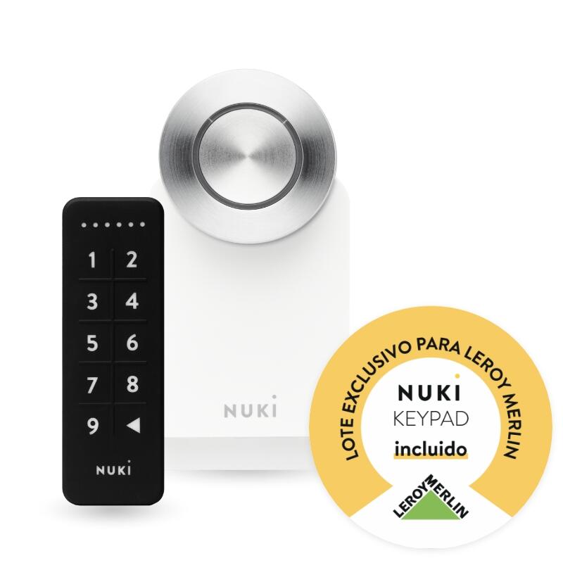 Nuki Smart Lock 4 Pro negro + Nuki Keypad 2