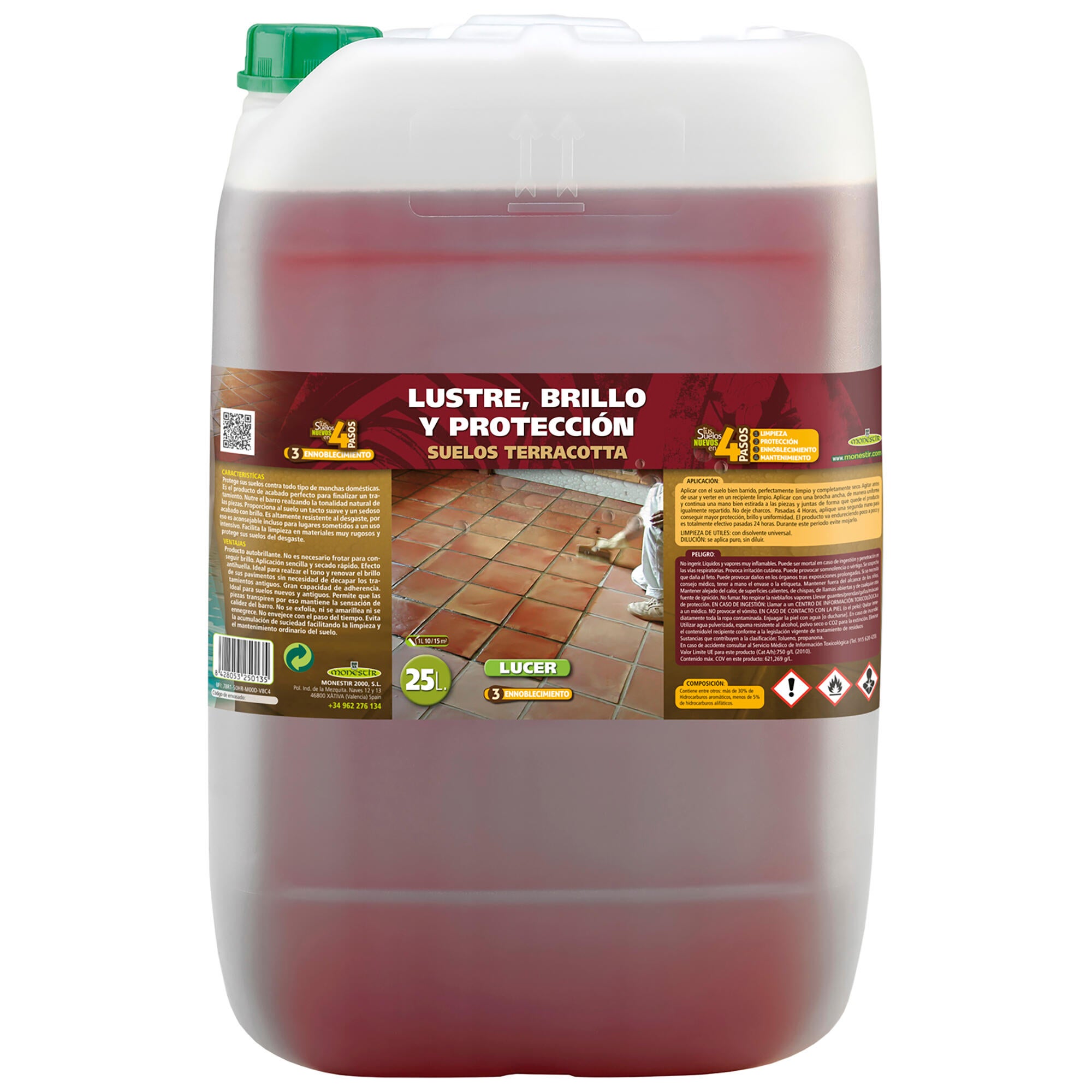 Lucer ennoblecimiento brillo terracota interior monestir 25l