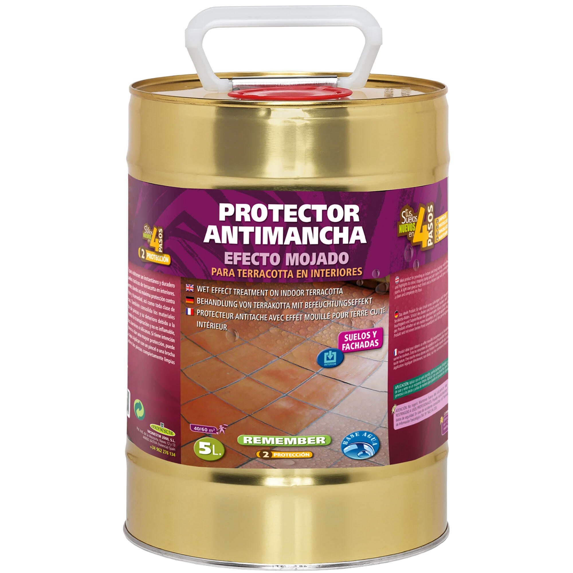 Remember protector terracota interior efecto mojado monestir 5l de la marca MONESTIR