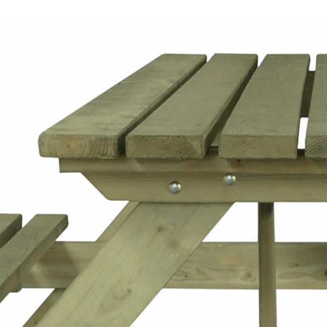 Mesa de picnic de madera 75x150x154 cm