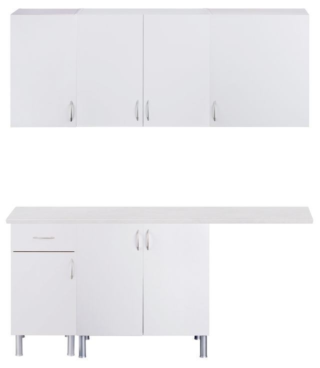 Mueble de lavadora KD101-1950 nogal blanco - 543WRN1201