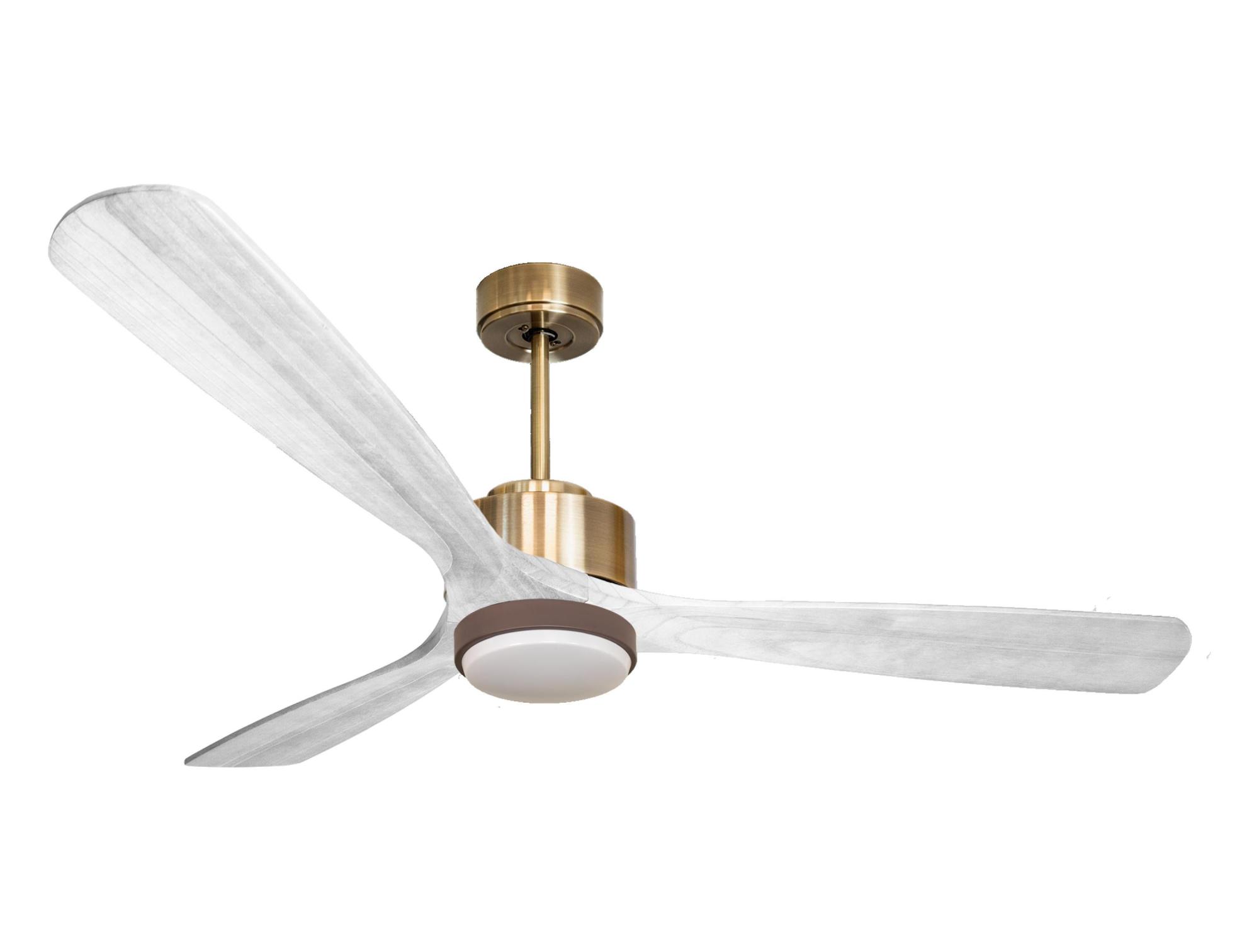 Ventilador de techo con luz motor dc zafiro d166 02 15 14 klassfan marrón 166 cm
