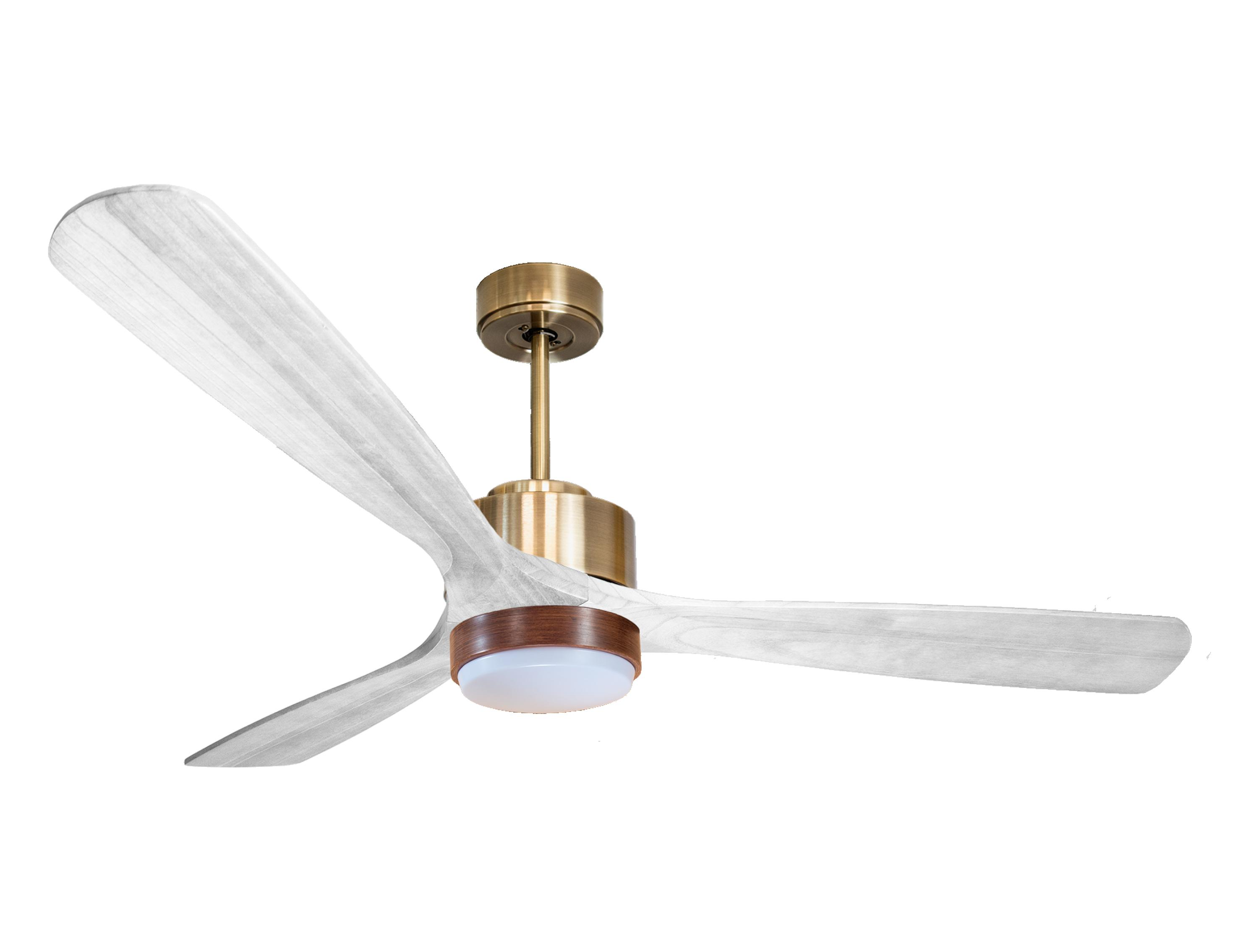 Ventilador de techo con luz motor dc zafiro d166 02 15 16 klassfan marrón 166 cm