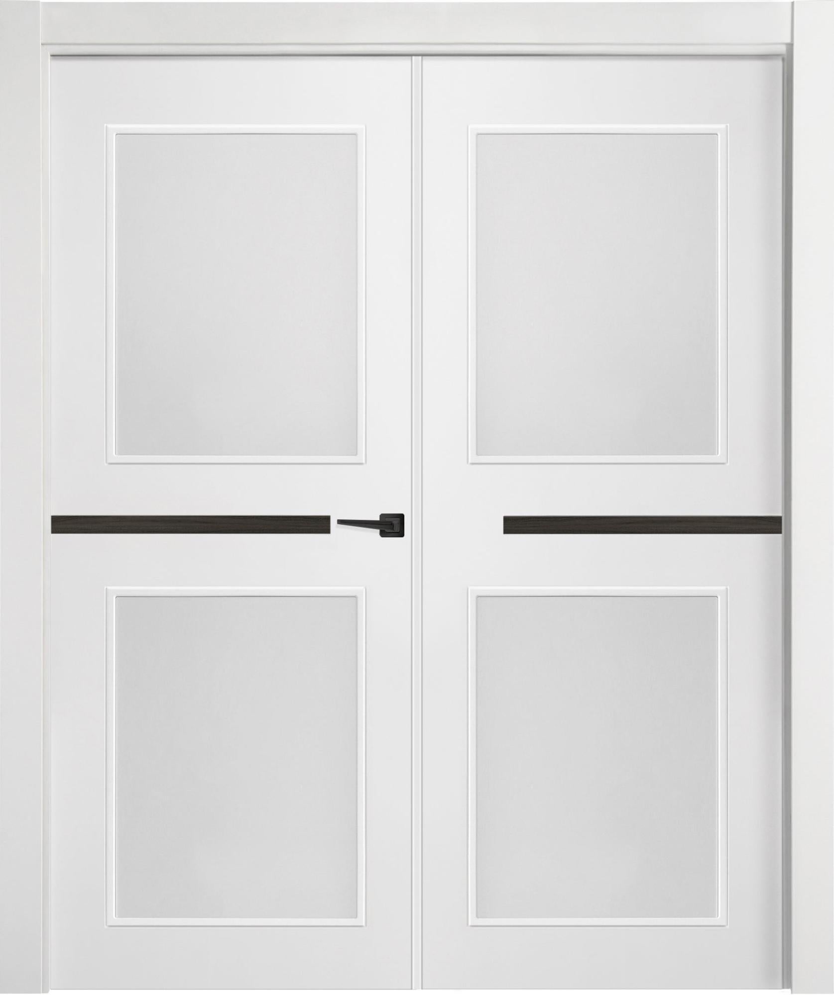Puerta denver carbón blanco apertura izquierda 60x20 con cristal 115cm de la marca ARTENS