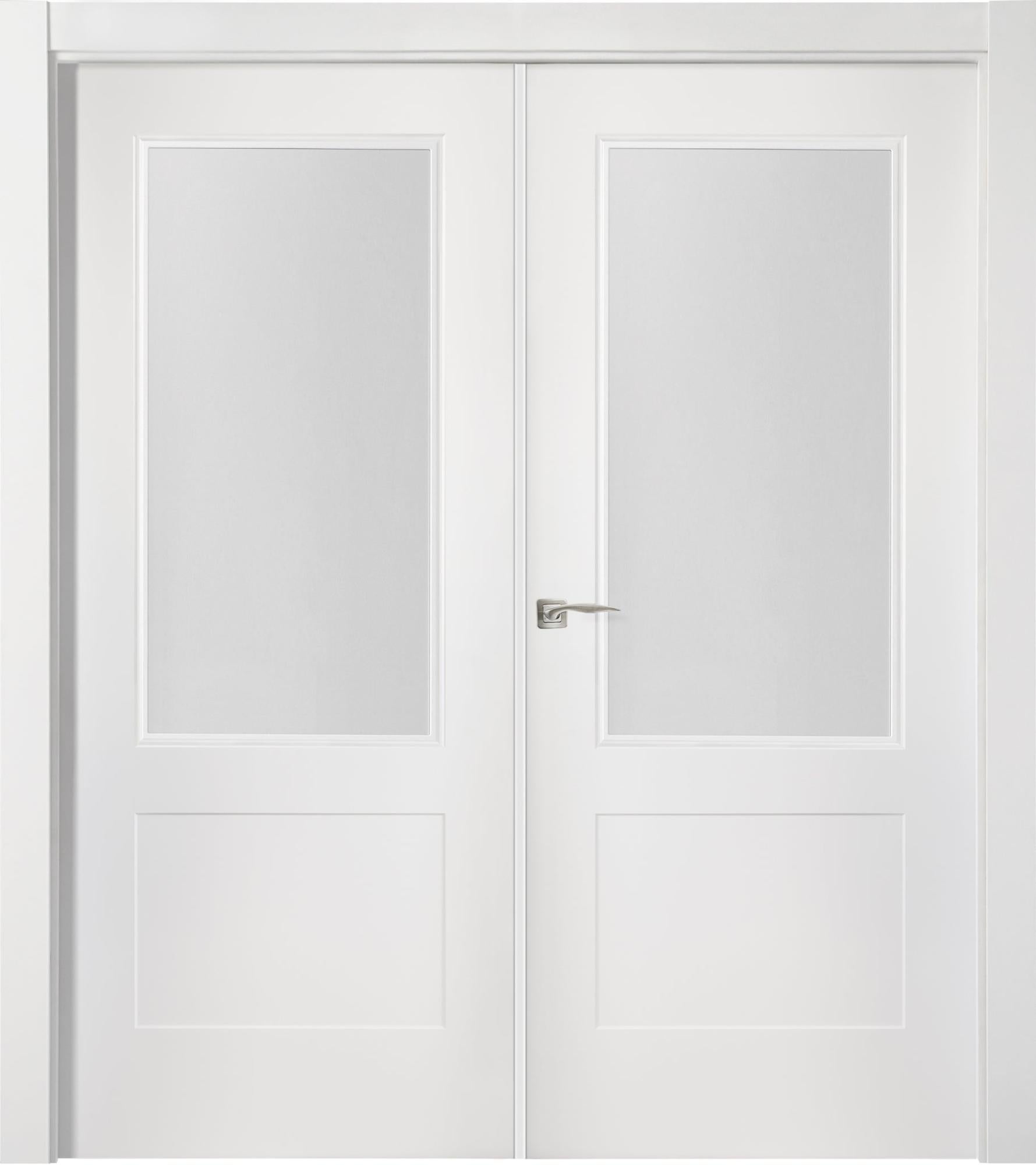 Puerta atlanta line plus blanco apertura izquierda 70x20 con cristal 115cm de la marca ARTENS