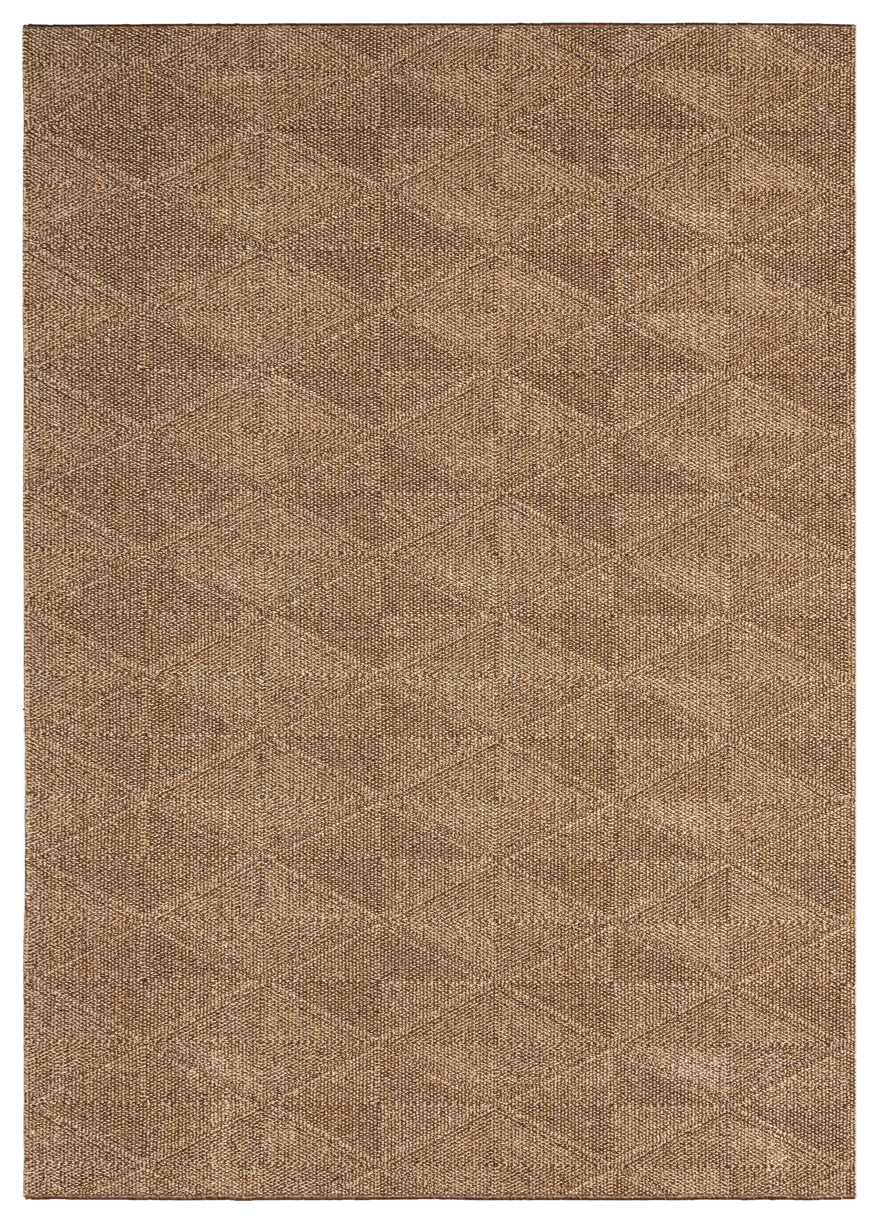 Alfombra pasillera polipropileno polar diamante marrón 120x200cm