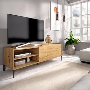 Mueble TV 160 cm color roble aurora estilo nórdico Oslo