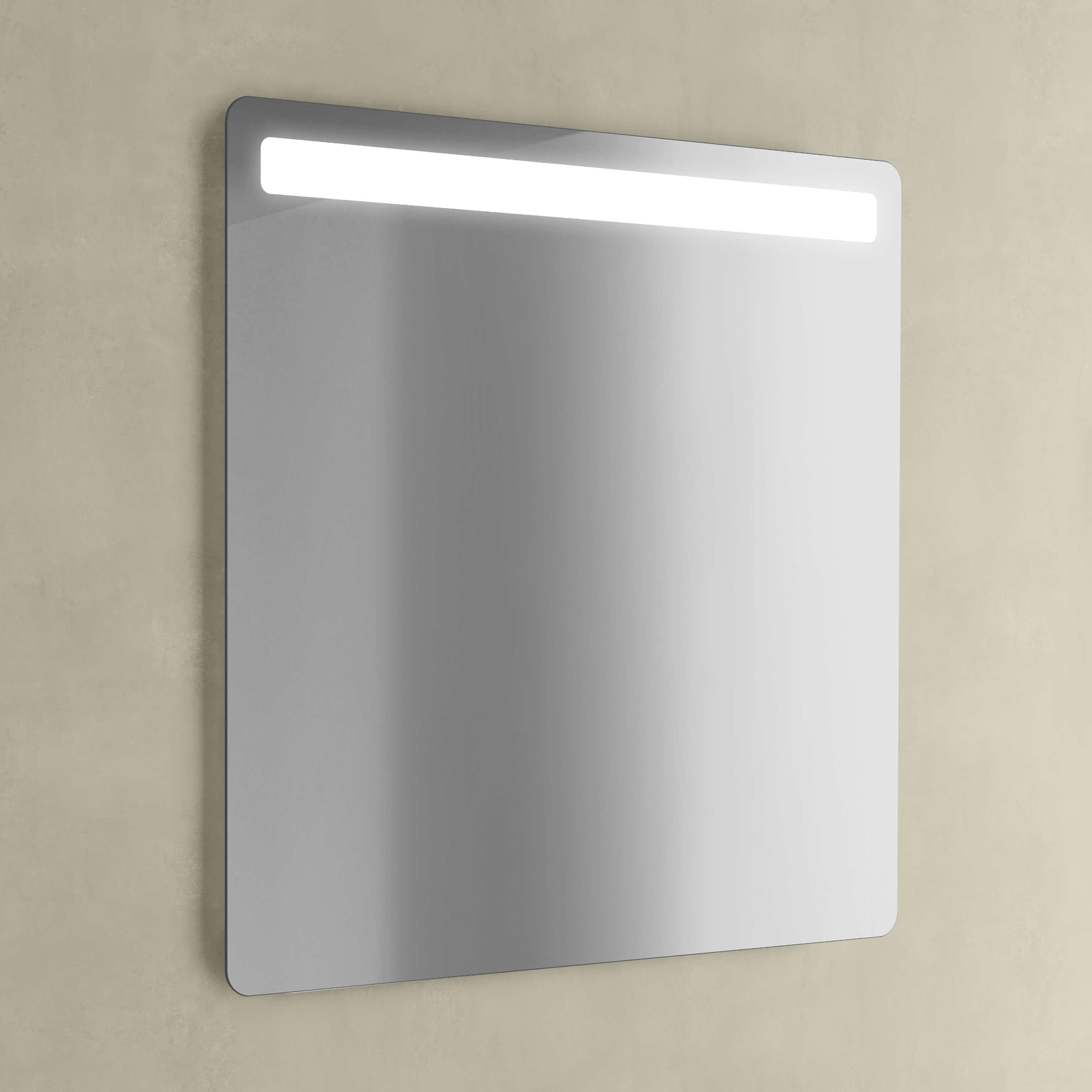 Espejo de baño con luz led shine , antivaho 80x60 cm