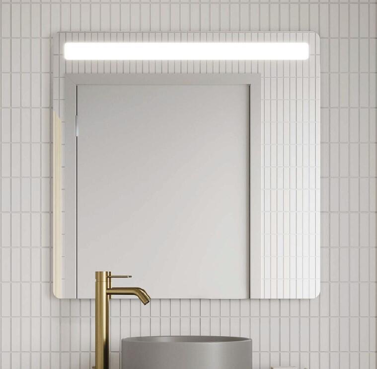 Espejo de baño con luz led shine 80x80 cm