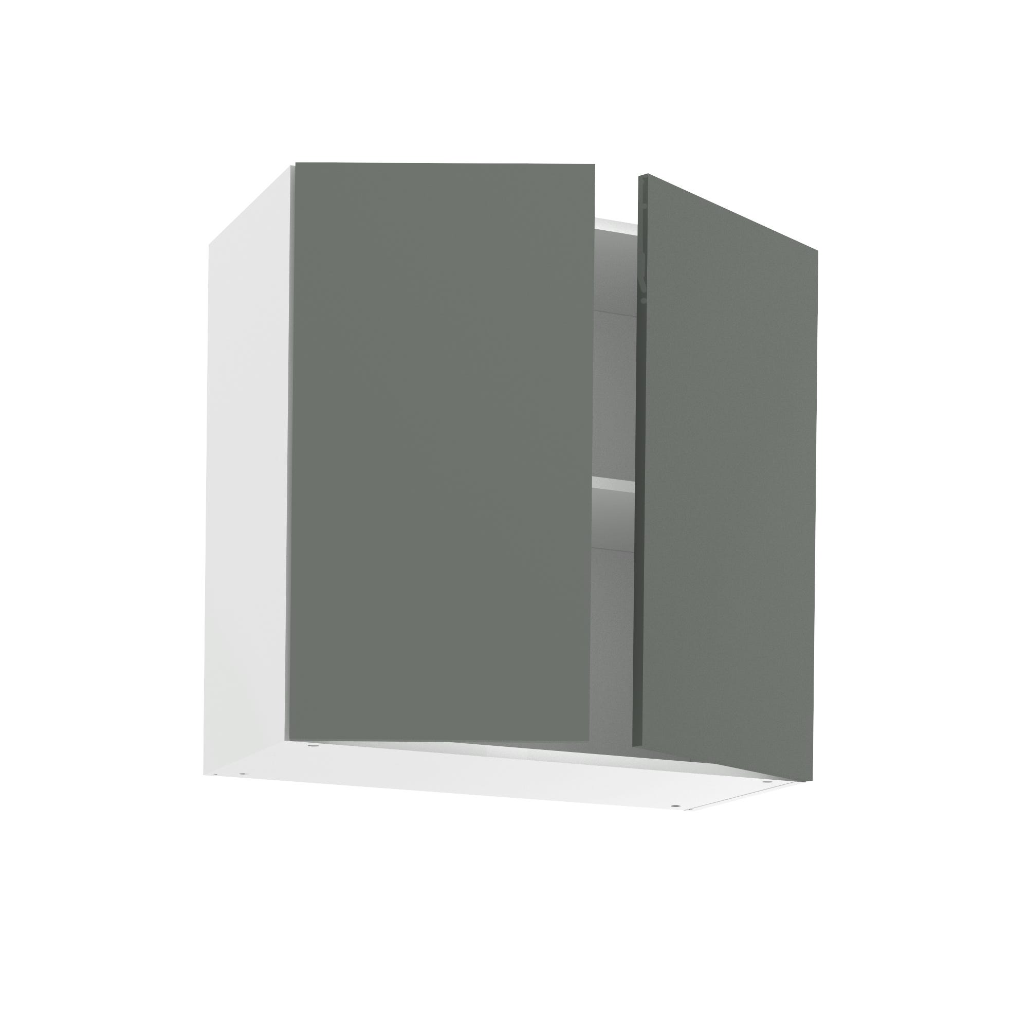 Puerta vitrina para mueble de cocina Toscane blanco mate H 76.8 x L 45 cm