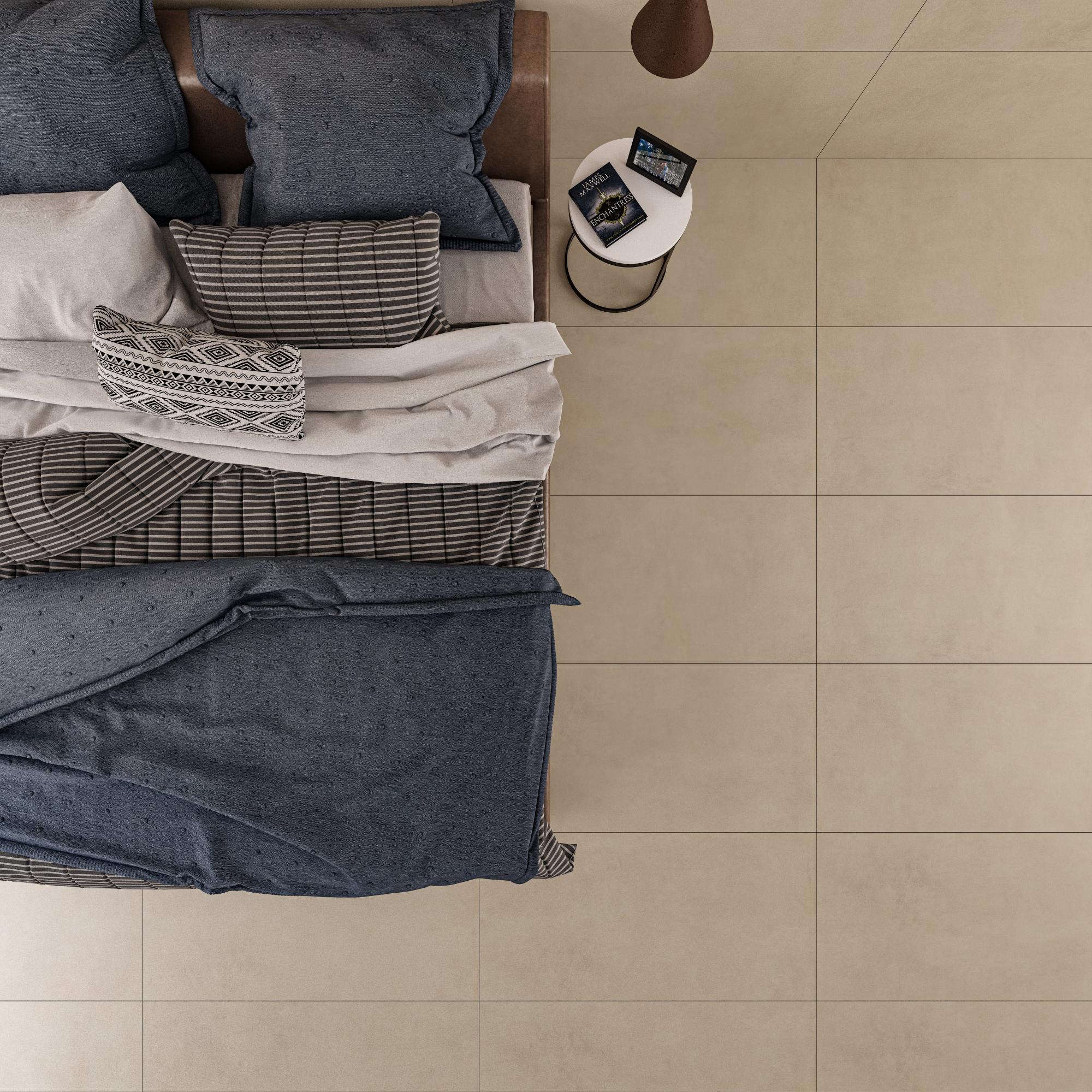 Suelo porcelánico cronos efecto cemento arena 60x120 cm c1