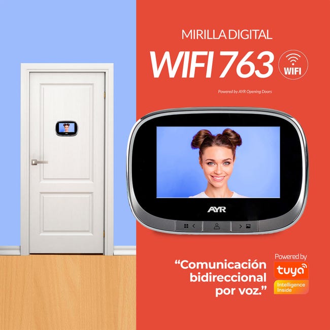 Mirilla Digital Grabadora con WI-FI 760-N