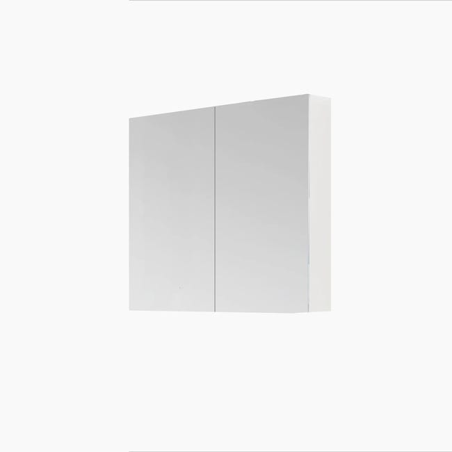Armario 2 puertas con espejo Camerino blanco 65x60x21 cm - Embargosalobestia