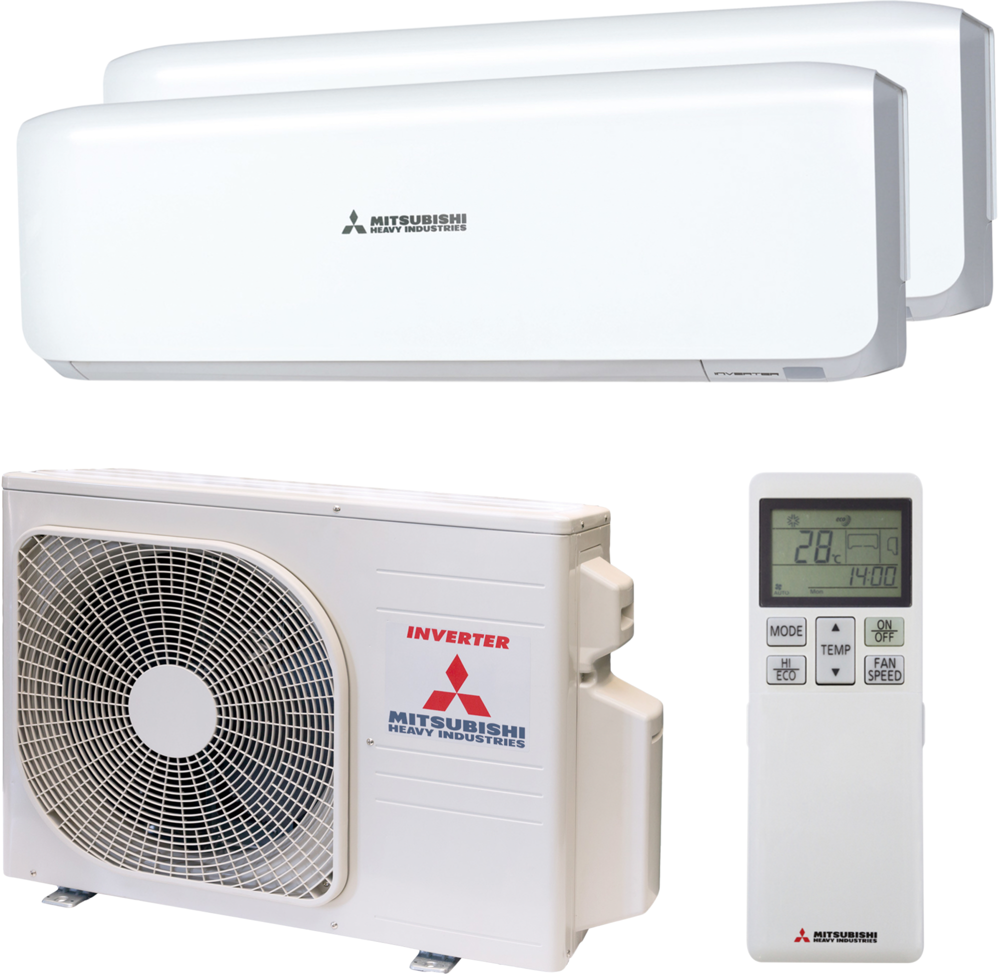 Aire acondicionado multisplit 2x1 mitsubishi 40zs07 1720+3010 fg wifi