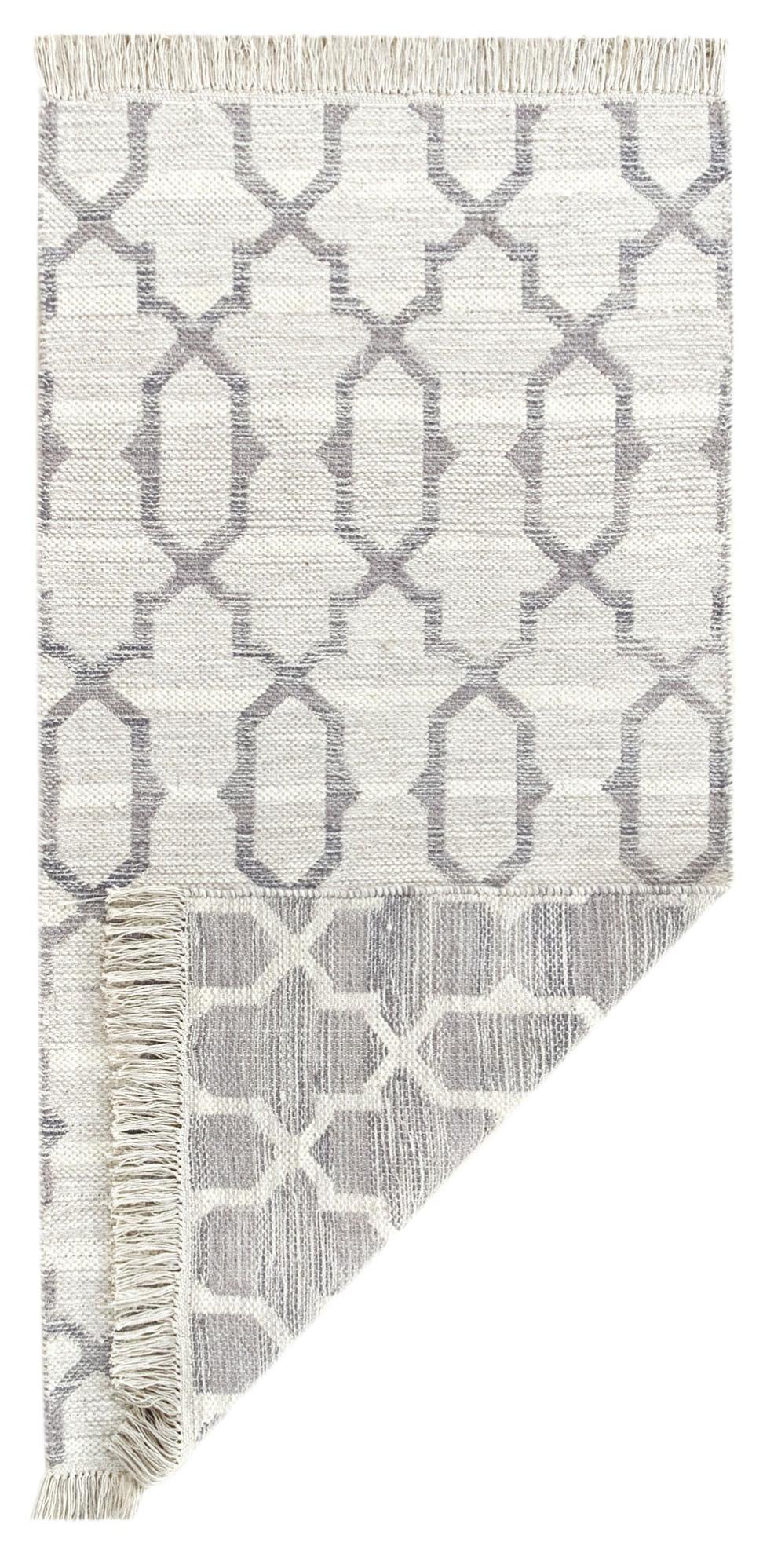 Alfombra lana kilim reversible d.02 beige 60x110cm de la marca TAKOR NUEVO ORIENTE