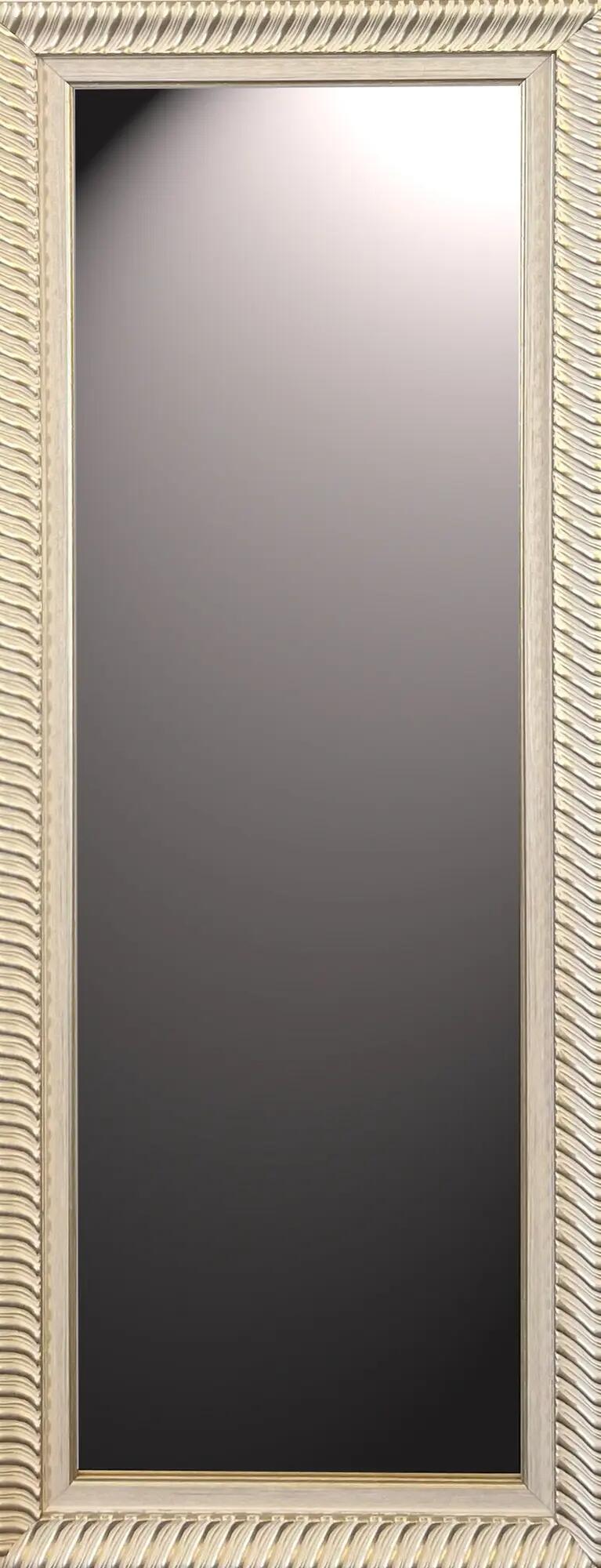 Espejo enmarcado rectangular noruega dorado 146 x 54 cm