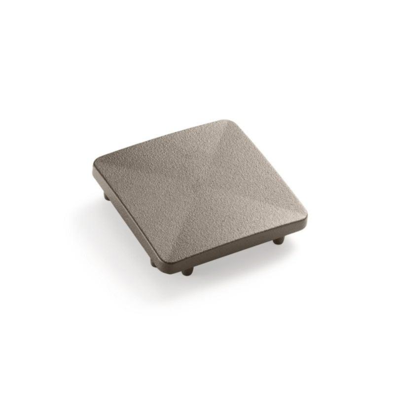 Tapa de poste elyte de aluminio cuarzo de 8 x 8 cm